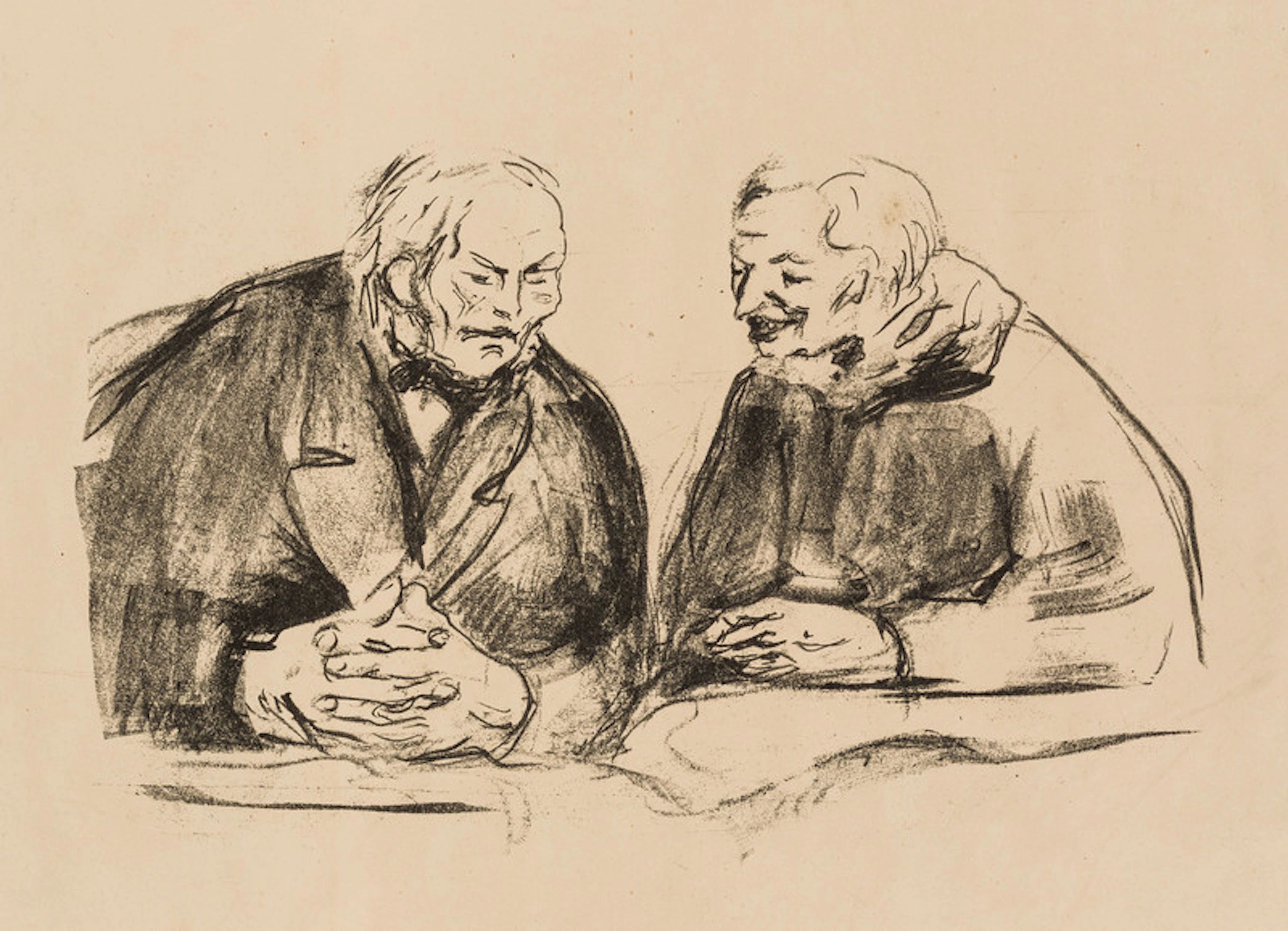 Two Old People (1913) - Munch, Edvard(1863-1944)