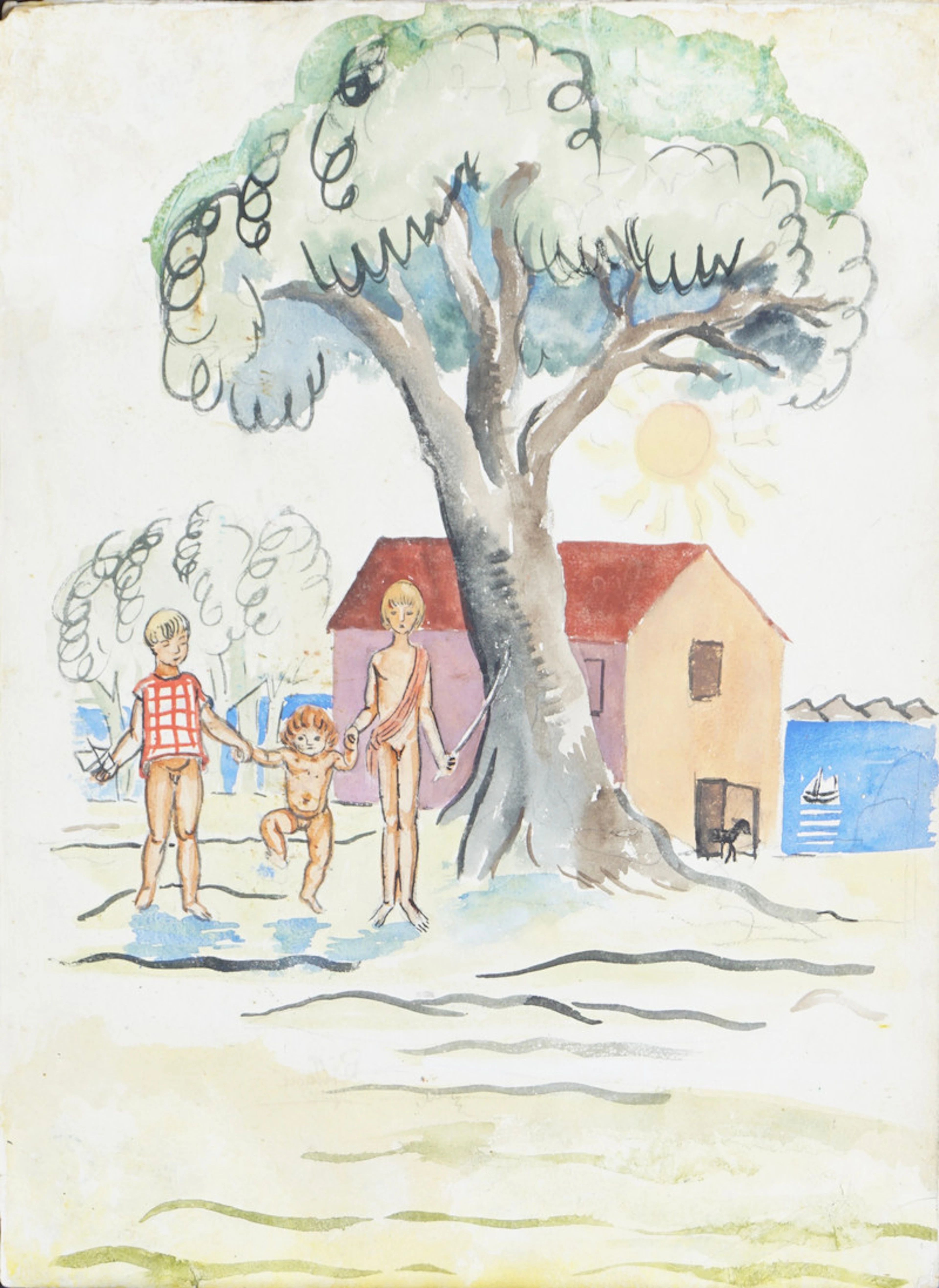 Summer in Bjelkeviken - Krohg, Per(1889-1965)