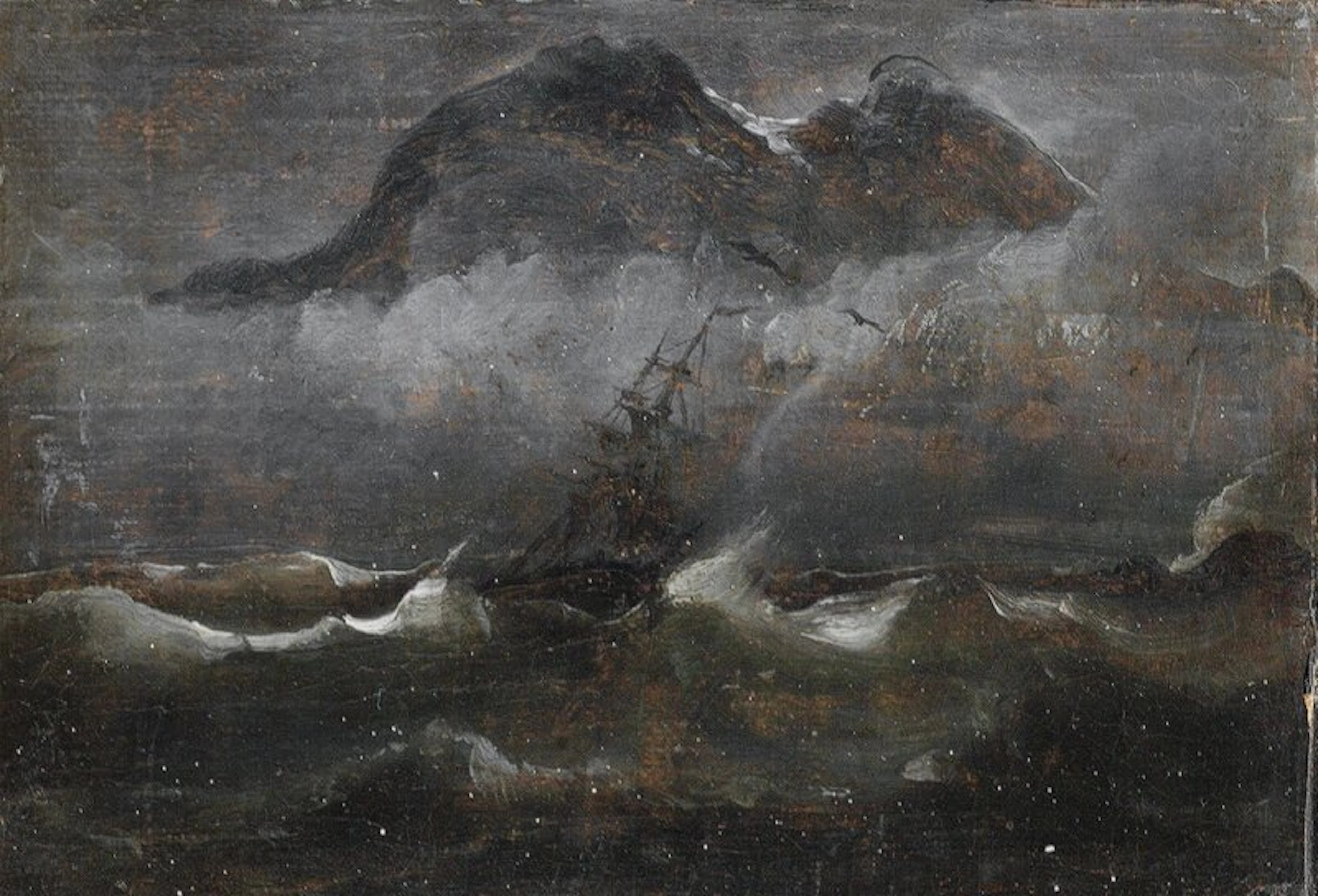 Seilbåt i kystlandskap - Balke, Peder(1804-1887)
