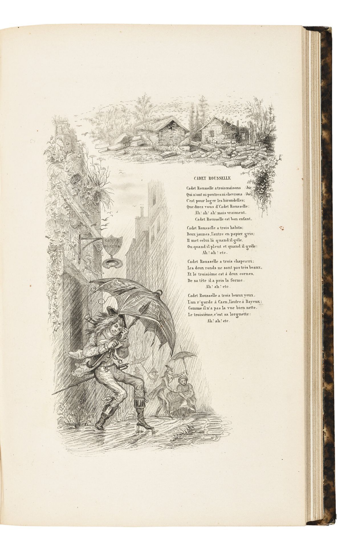 CHANTS & CHANSONS POPULAIRES DE FRANCE 1843 – Édition Originale Illustrée