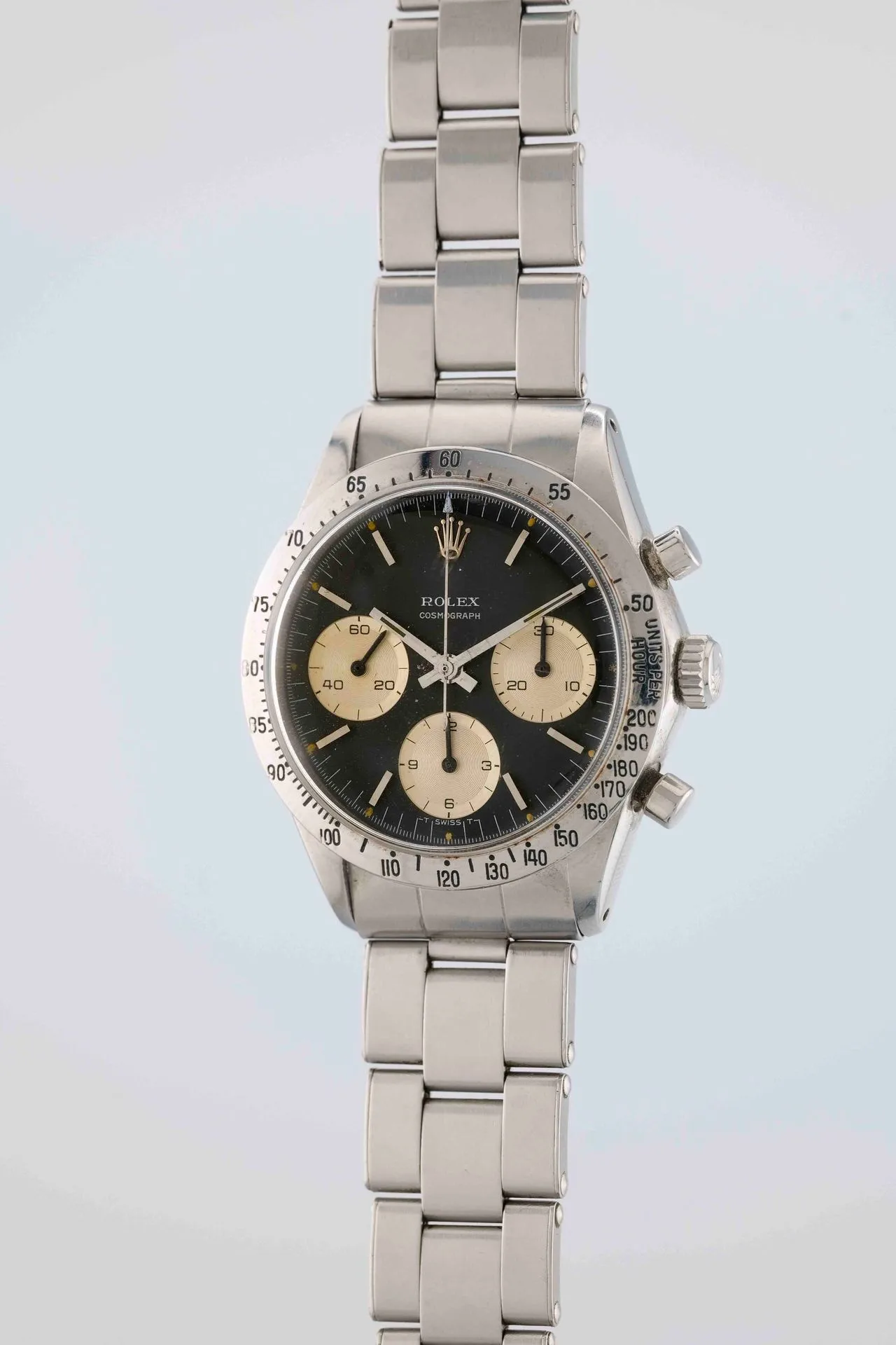 ROLEX Daytona Cosmograph. Ref : 6262. Circa: 1970. Case: round steel
