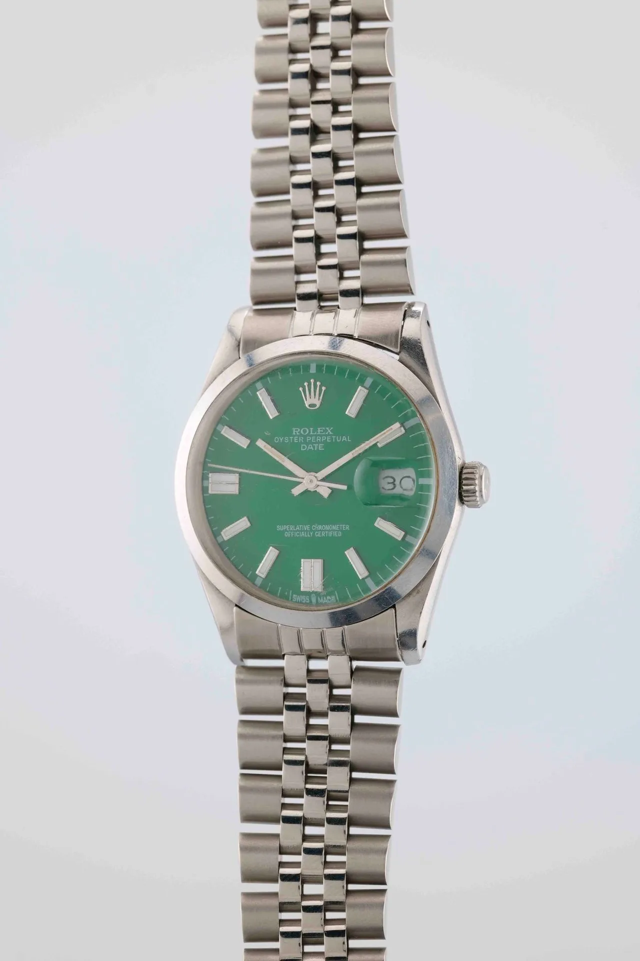 ROLEX Date Custom. Ref : 15000. Circa: 1983. Case: round steel, smooth