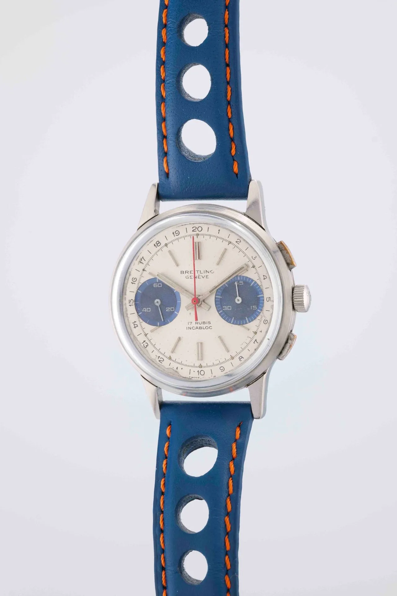BREITLING Top Time. Ref : 1155. Circa: 1970. Case: round steel, smooth