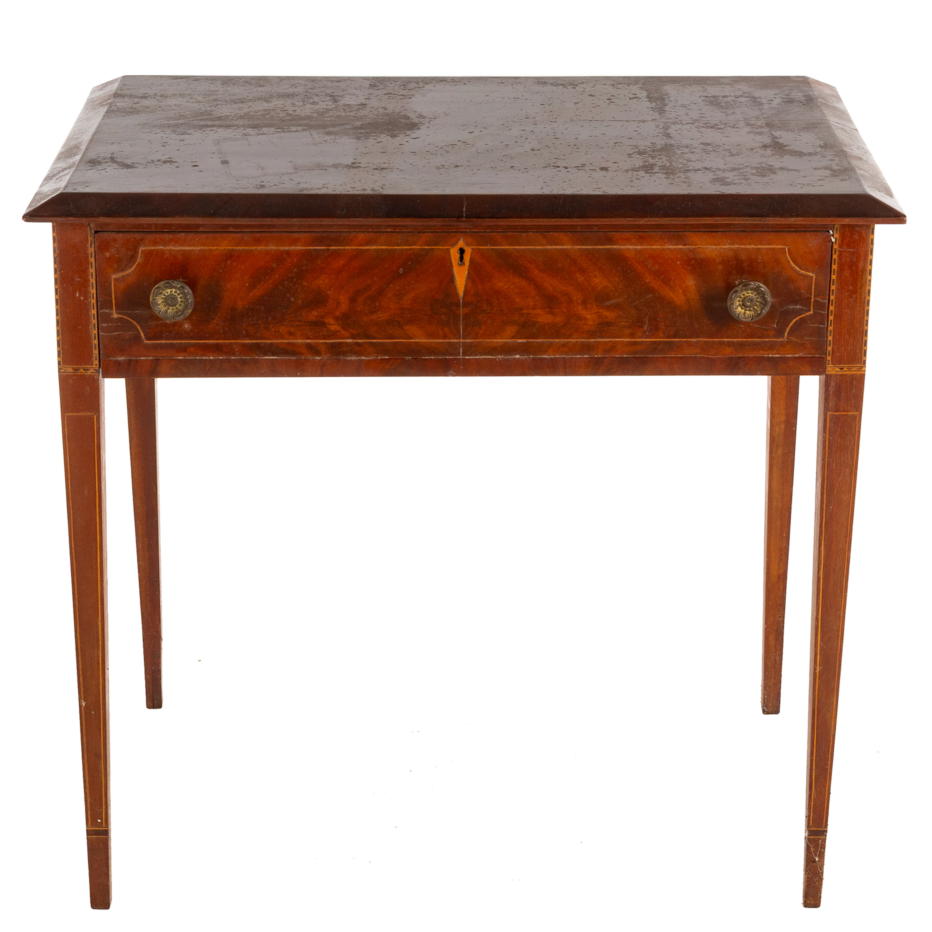 Late Federal Inlaid Mahogany Table