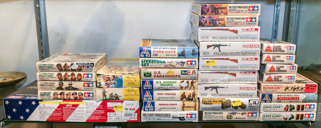 A Large Group of Diorama Accessories