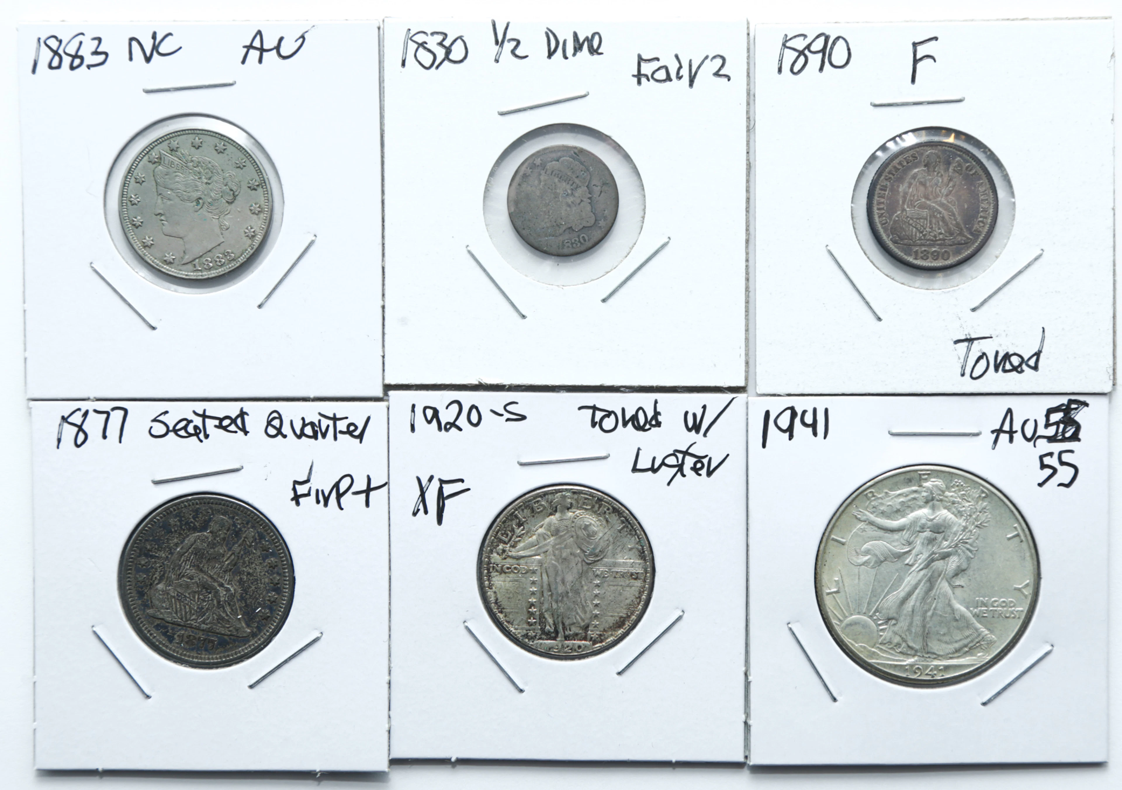 Six Better U.S. Type Coins