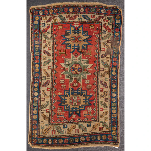 Antique Kazak Rug, Turkey, 3.5 x 5.3