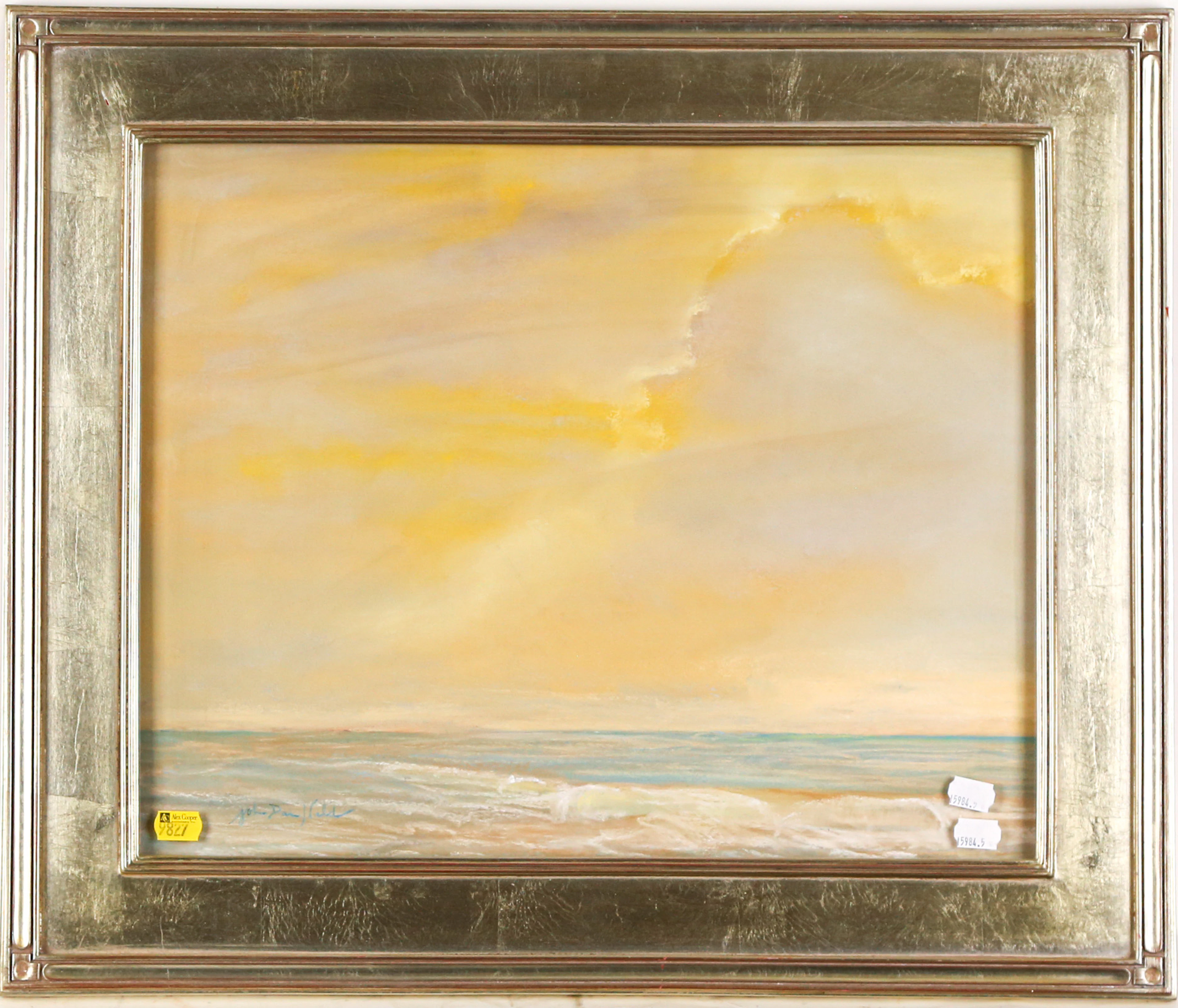 John Davis Held. "Shine of Silken Waves," pastel