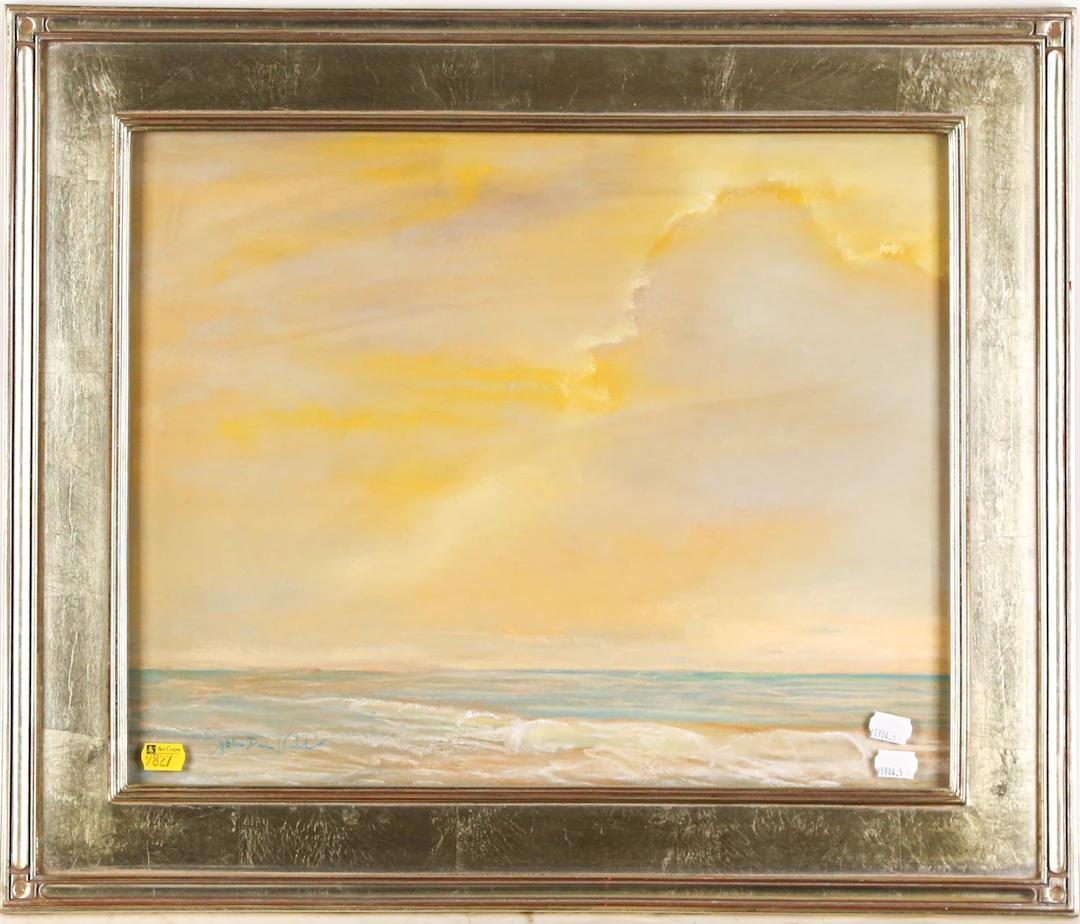 John Davis Held. "Shine of Silken Waves," pastel