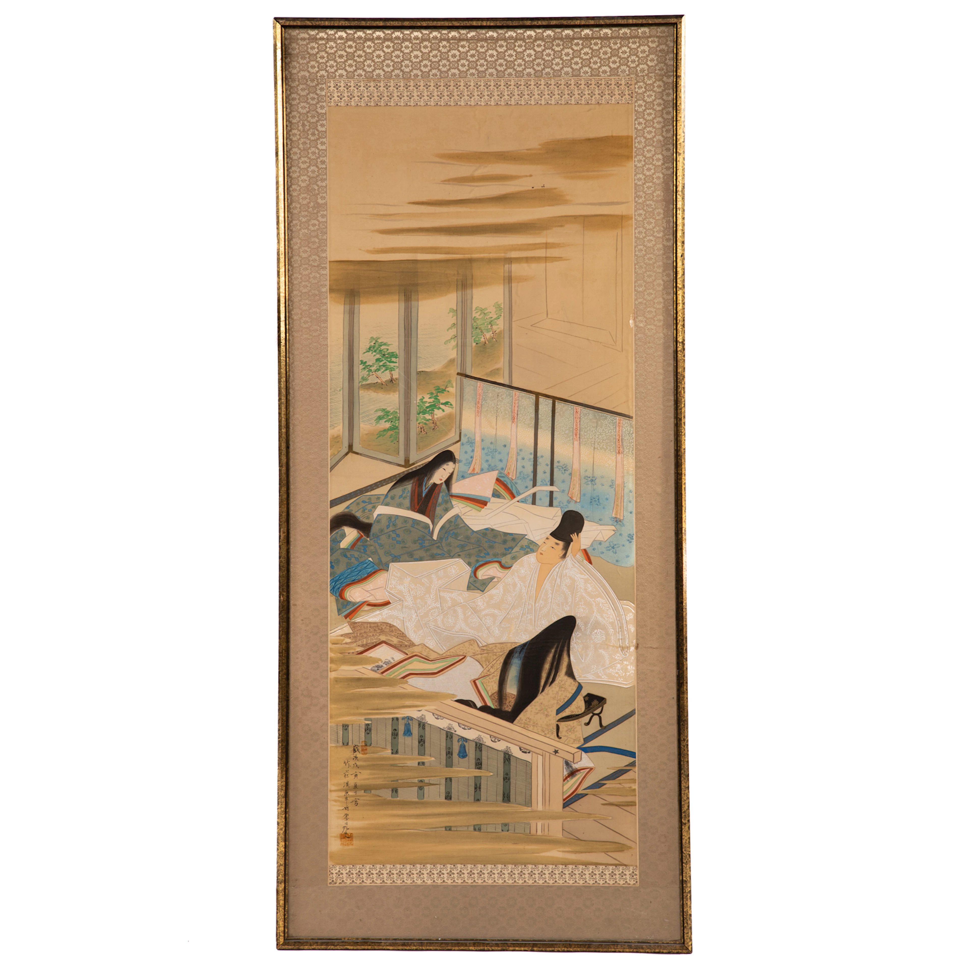 A 20th Century Japanese Framed Scroll