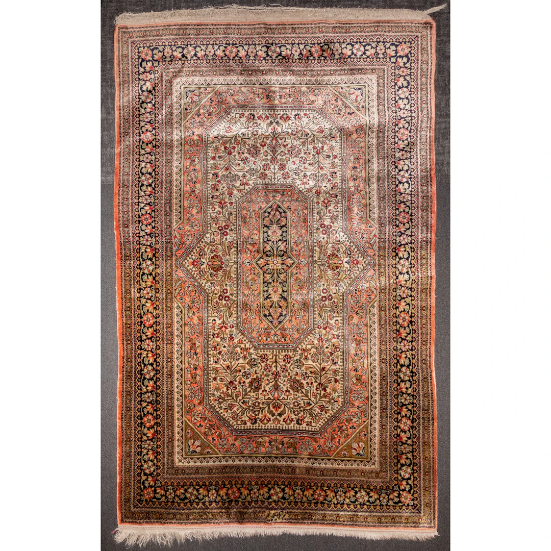 Fine Qum Rug, Persia, 3.5 x 5.3