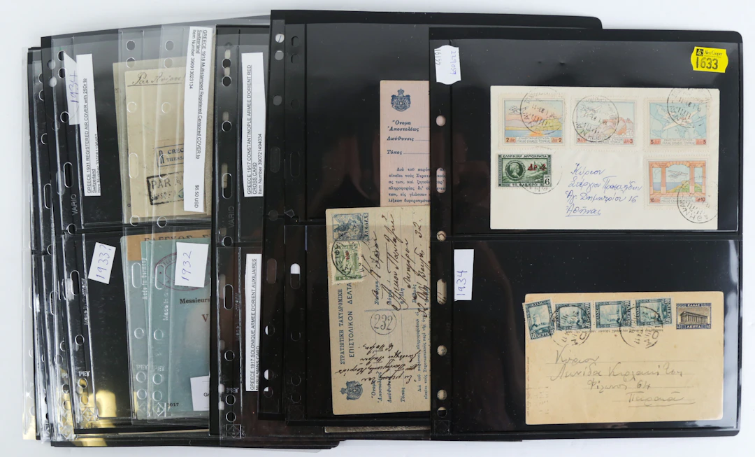 Greece: Collection of Stamped Covers & Stationery