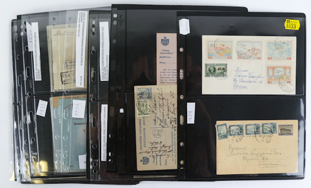 Greece: Collection of Stamped Covers & Stationery