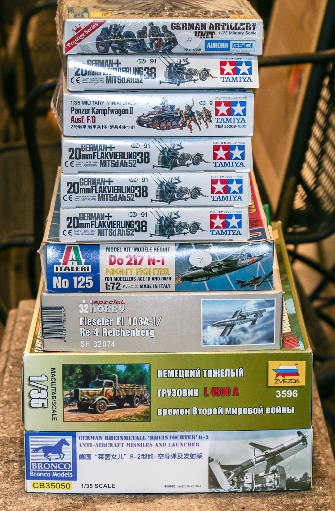 12 German Military Model Kits