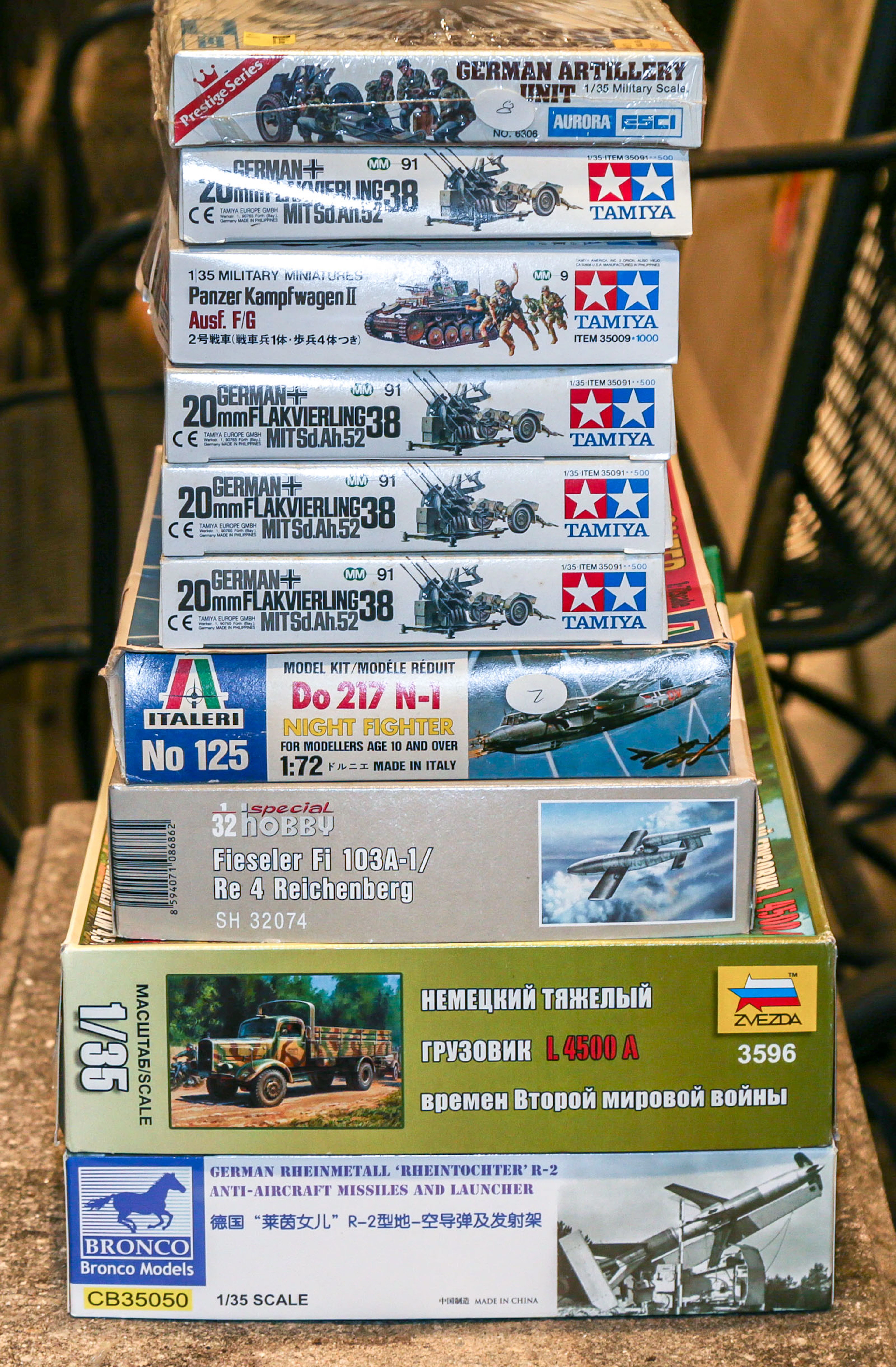12 German Military Model Kits
