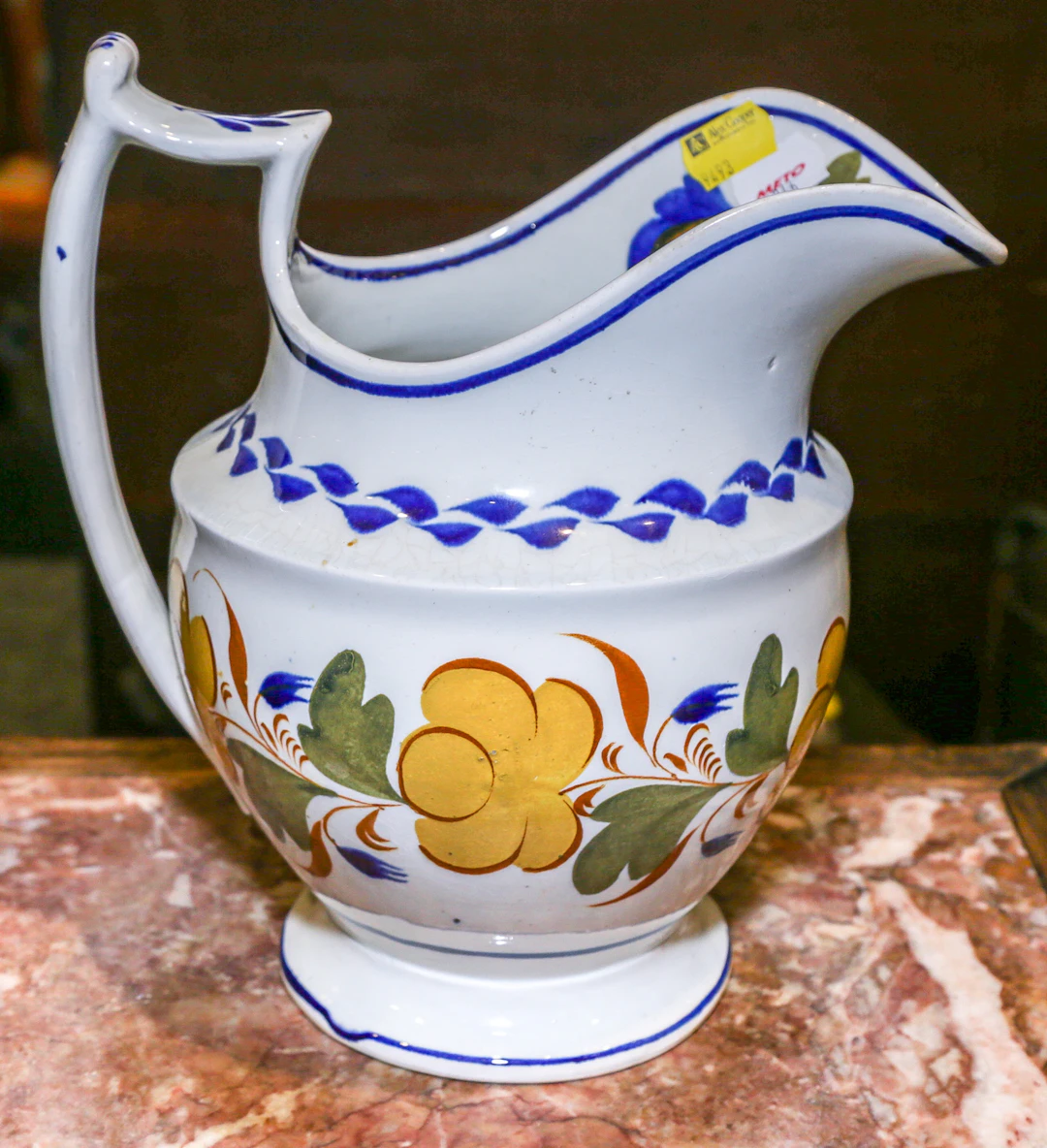 A Leeds Painted Pearlware Pitcher