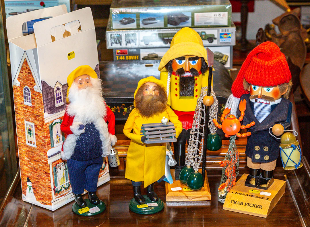 Two Steinbach Fisherman Themed Nutcrackers