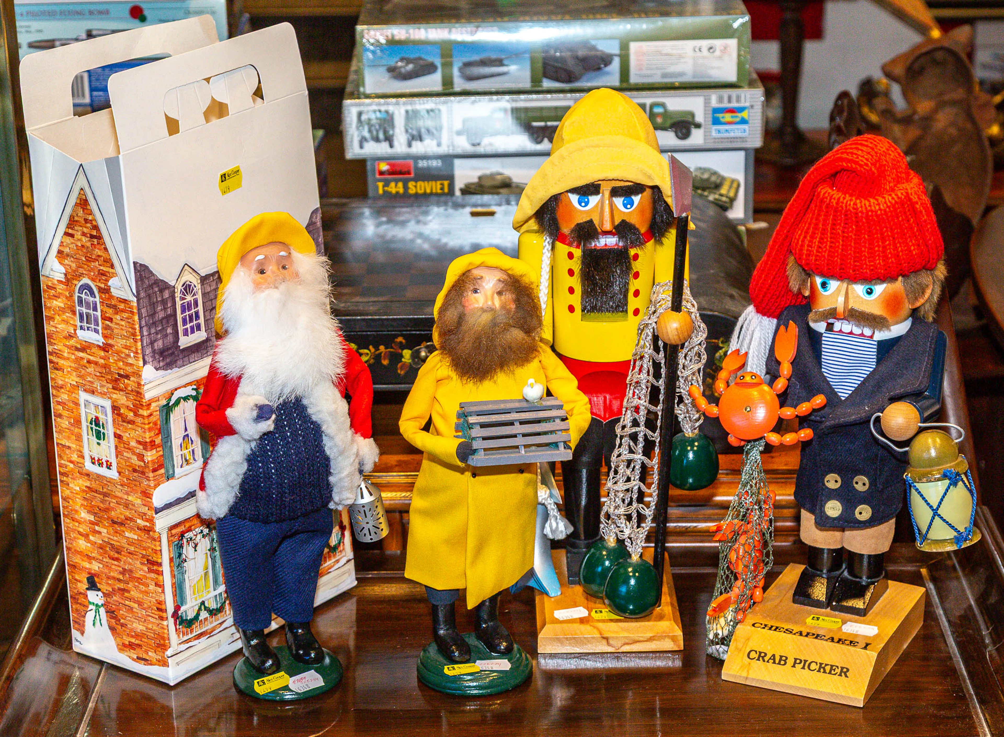 Two Steinbach Fisherman Themed Nutcrackers
