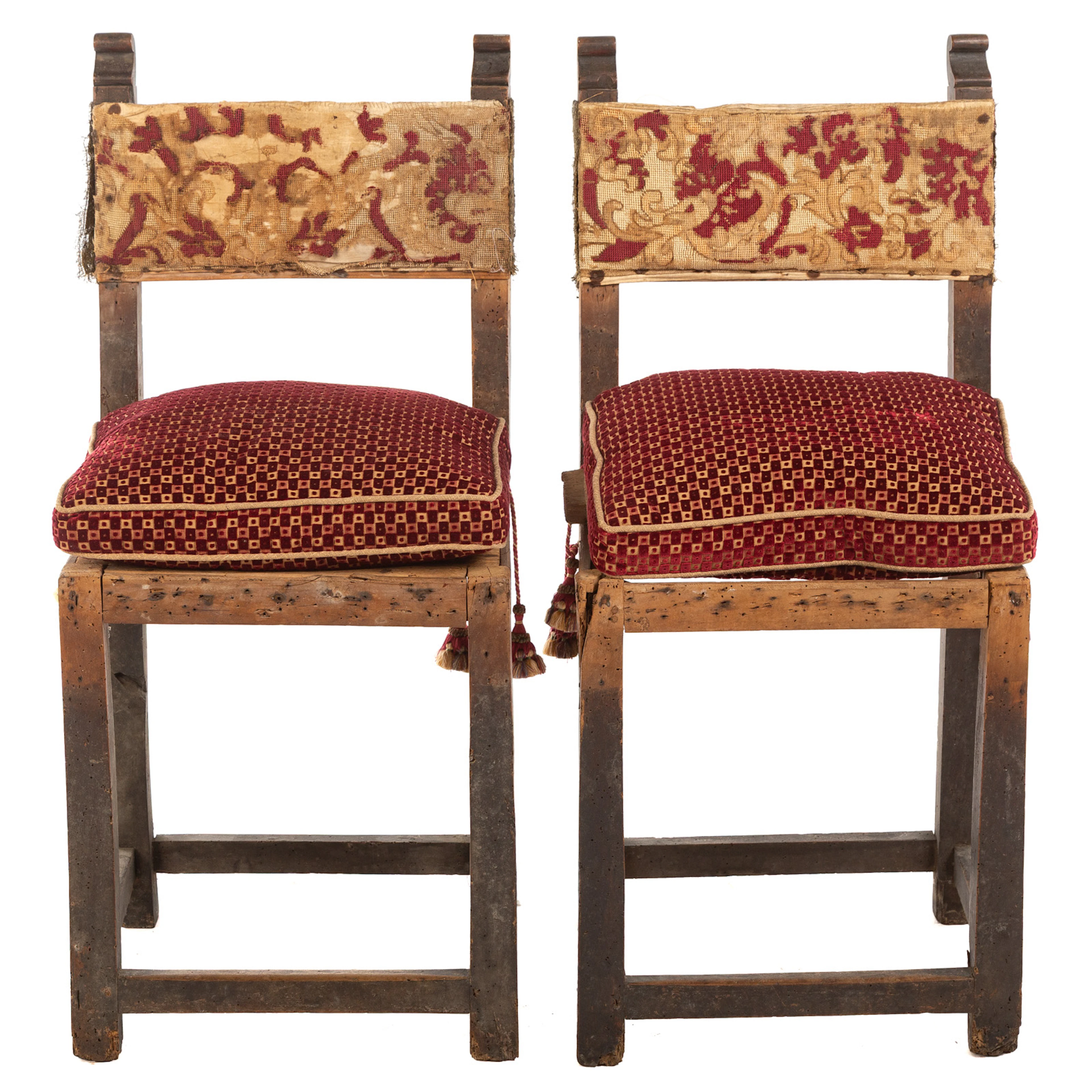 A Pair of Italian Renaissance Style Side Chairs