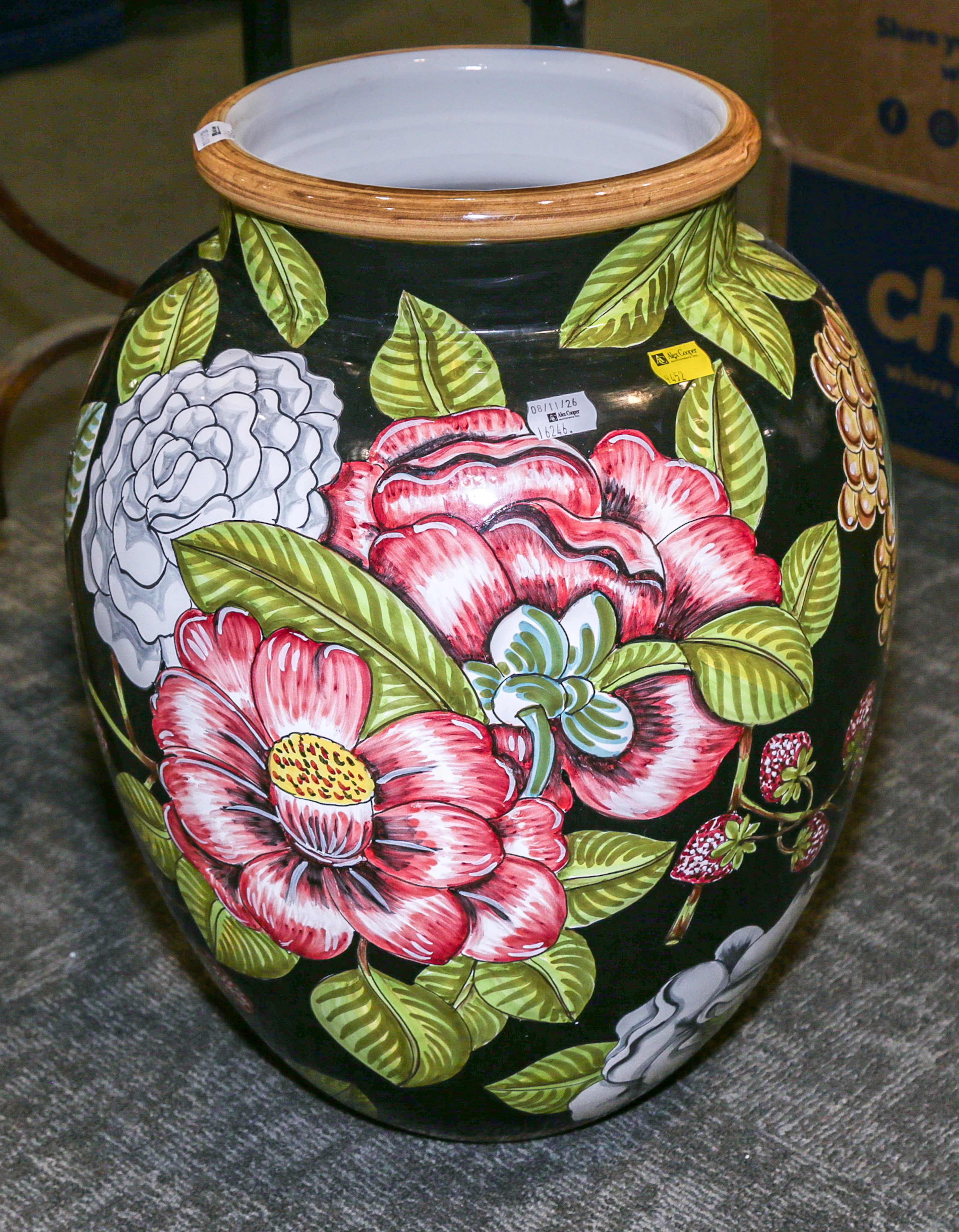 A Painted Porcelain Jar
