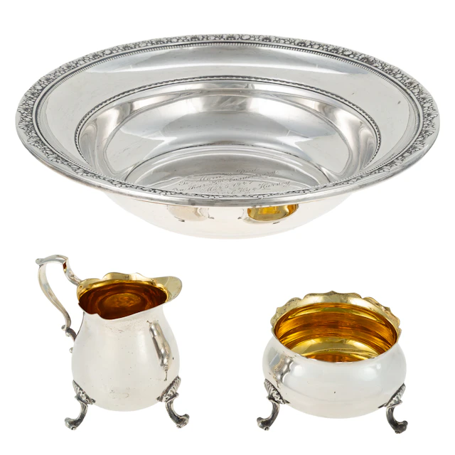 Three Pieces of American Sterling Hollowware