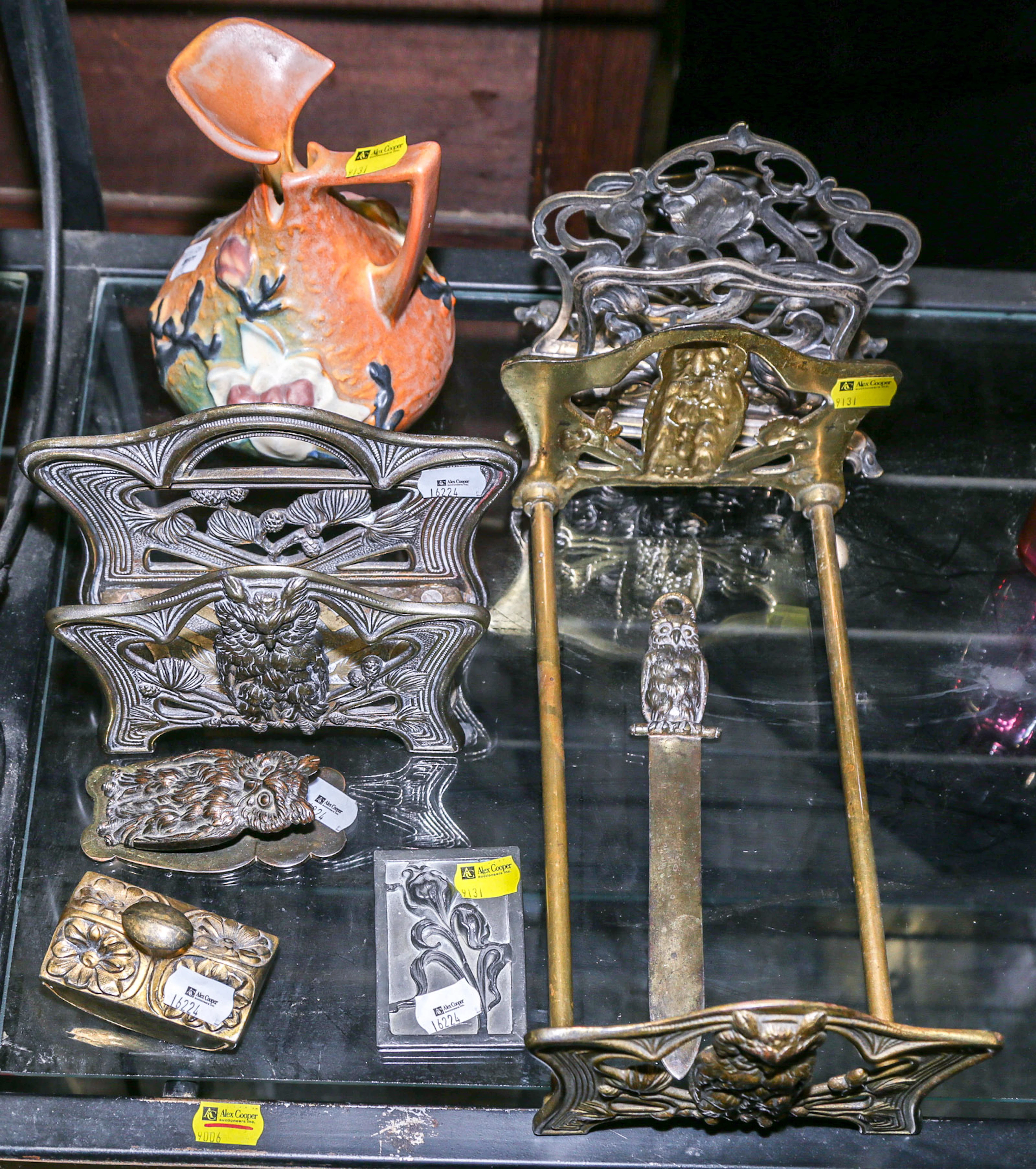 A Group of Art Nouveau Desk Accessories