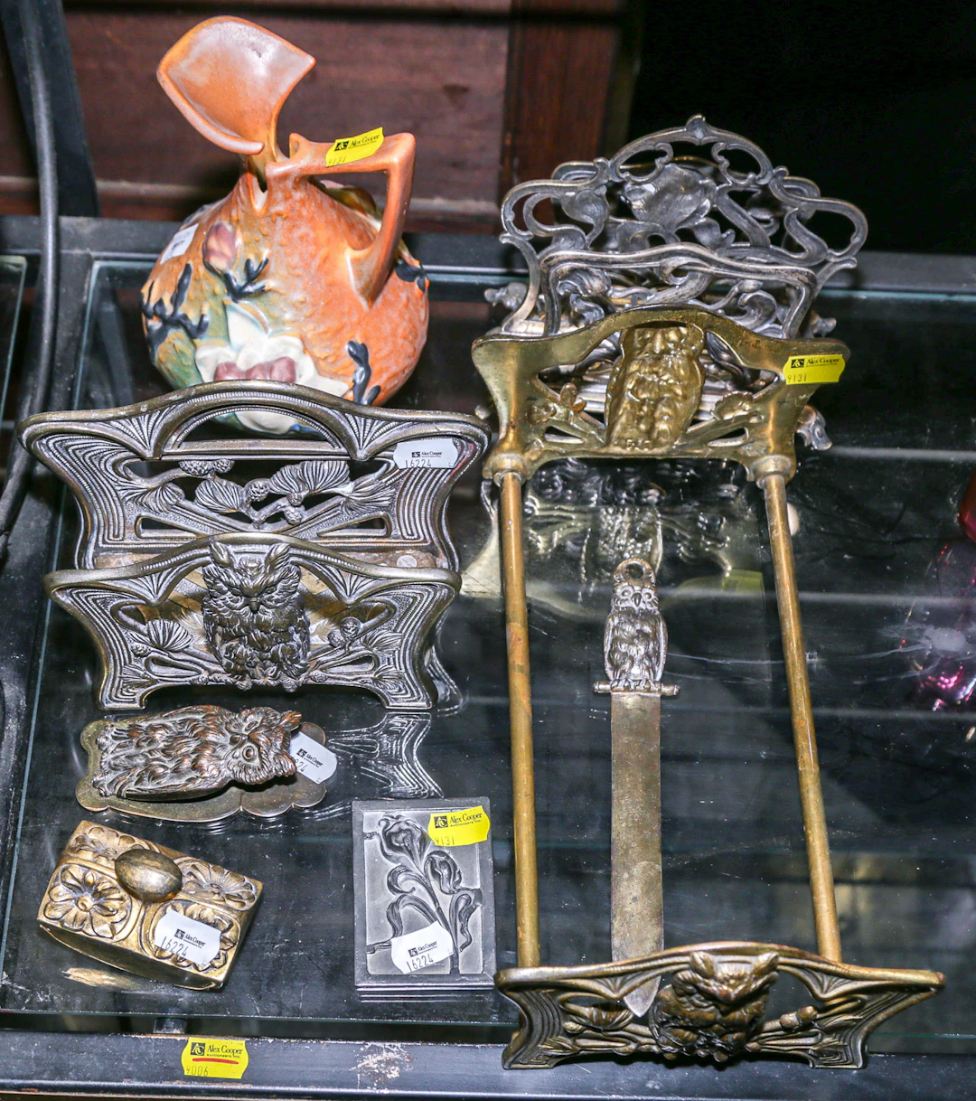 A Group of Art Nouveau Desk Accessories