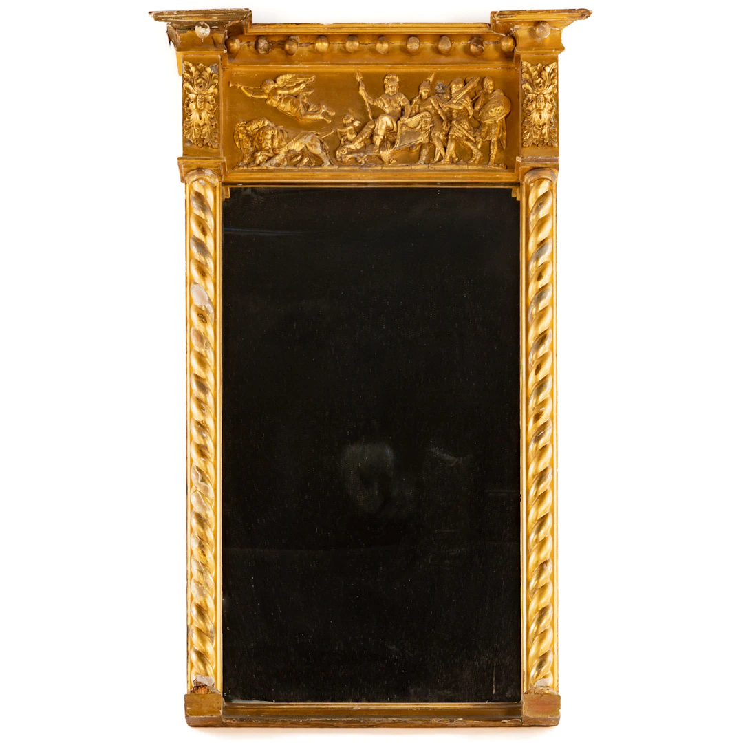 A Regency Style Giltwood Mirror
