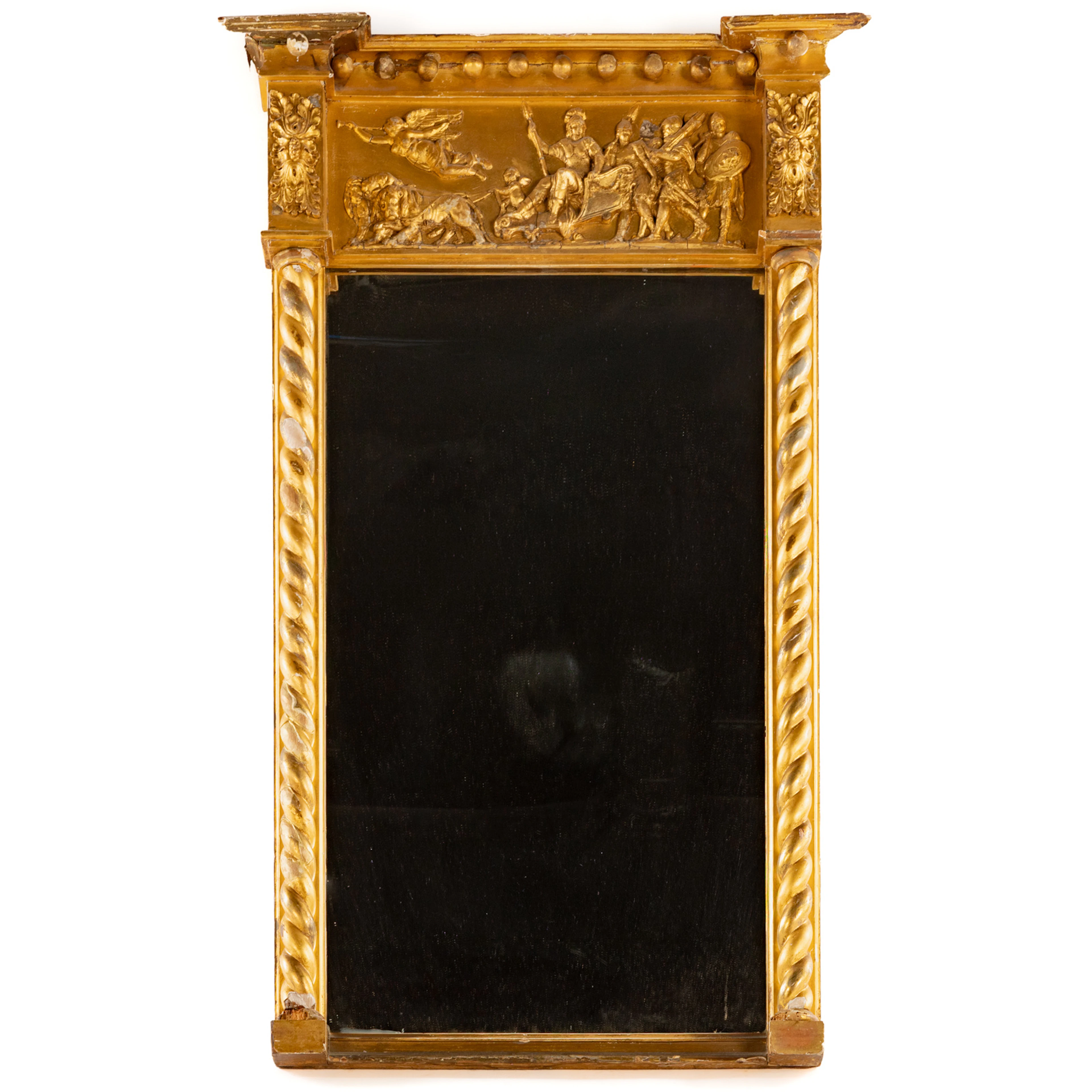 A Regency Style Giltwood Mirror