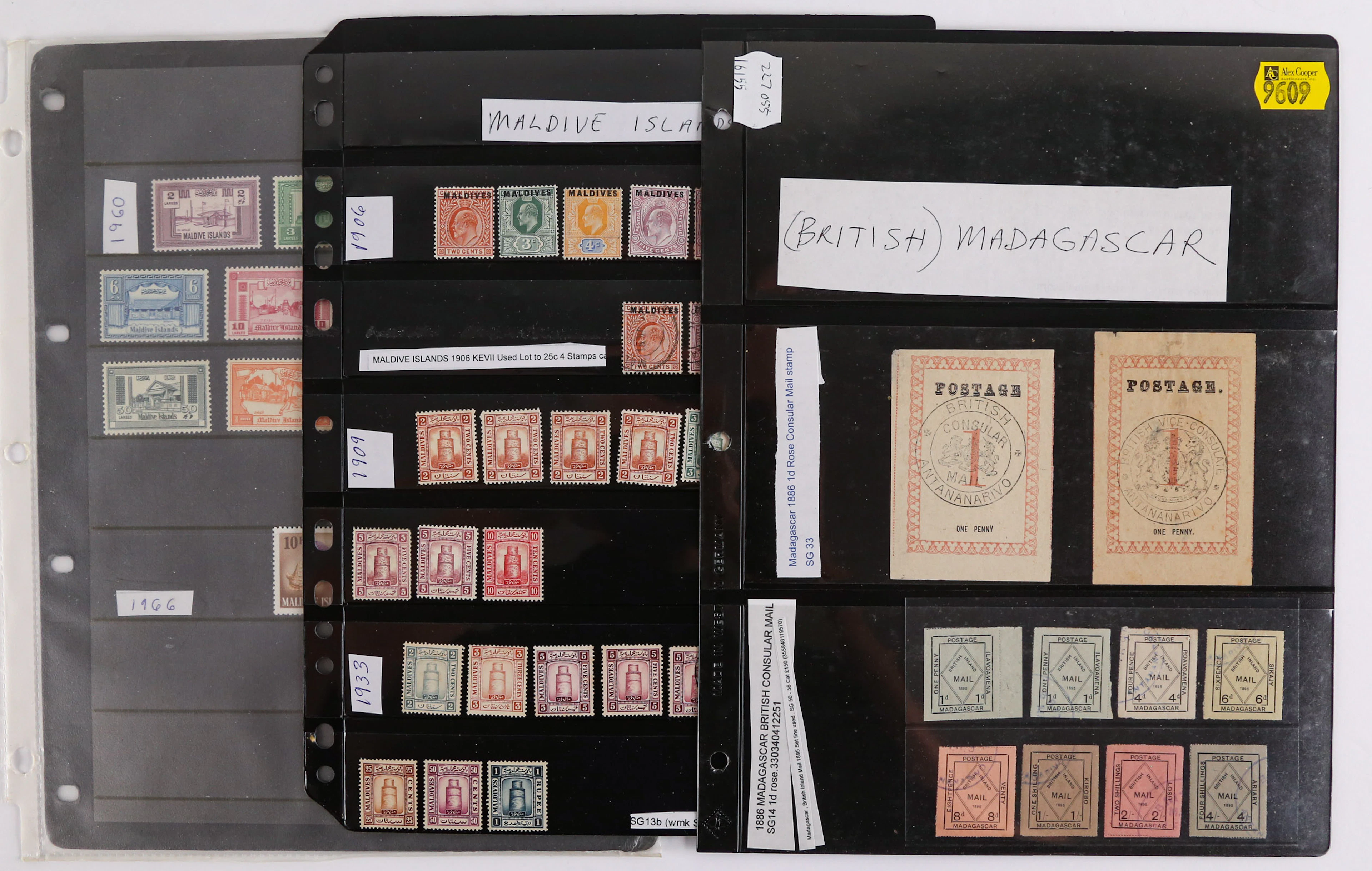 Madagascar: Postage Stamps, 1886-1895
