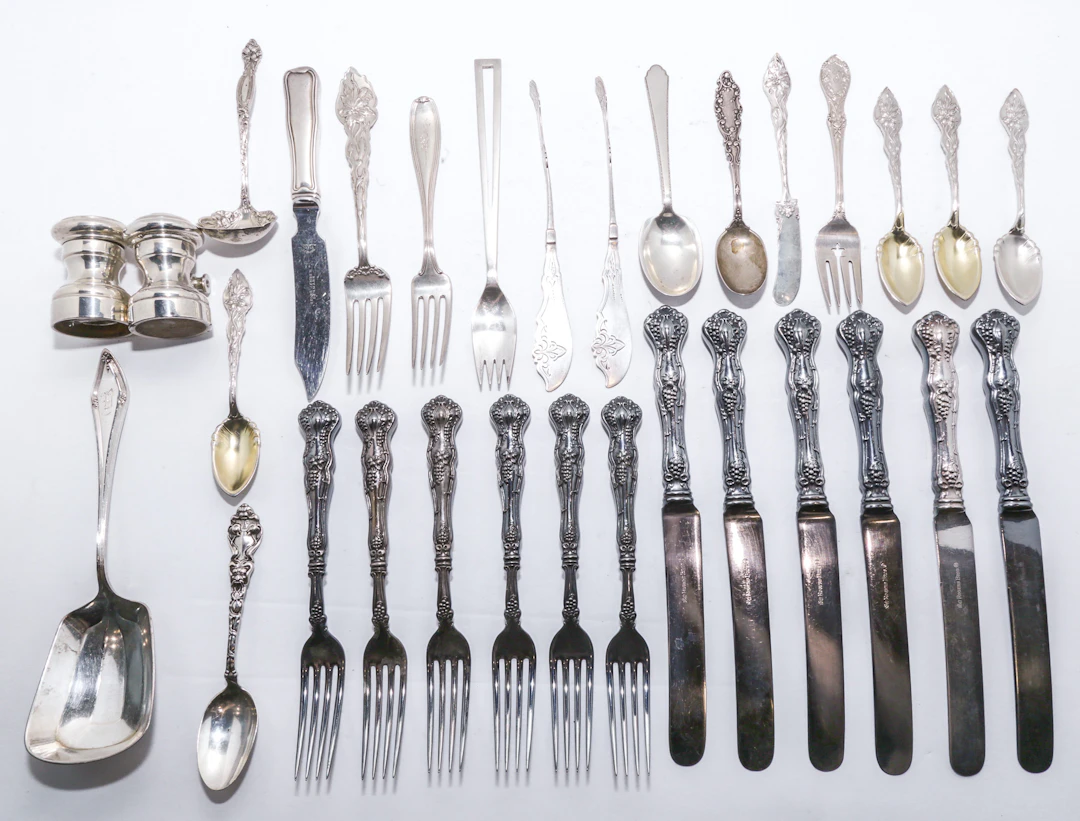 Group of Sterling & Coin Silver Flatware