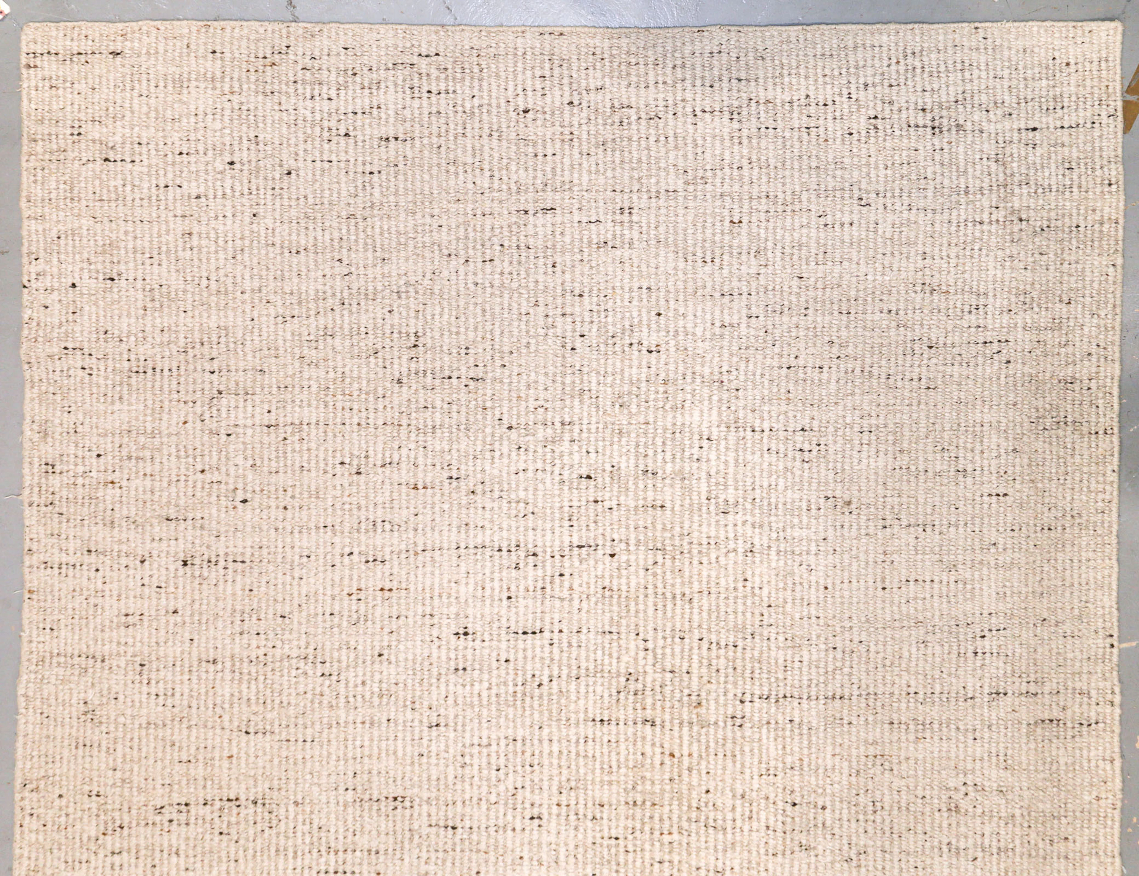 A Minimalist Design Flatweave Rug, 8.2 x 12