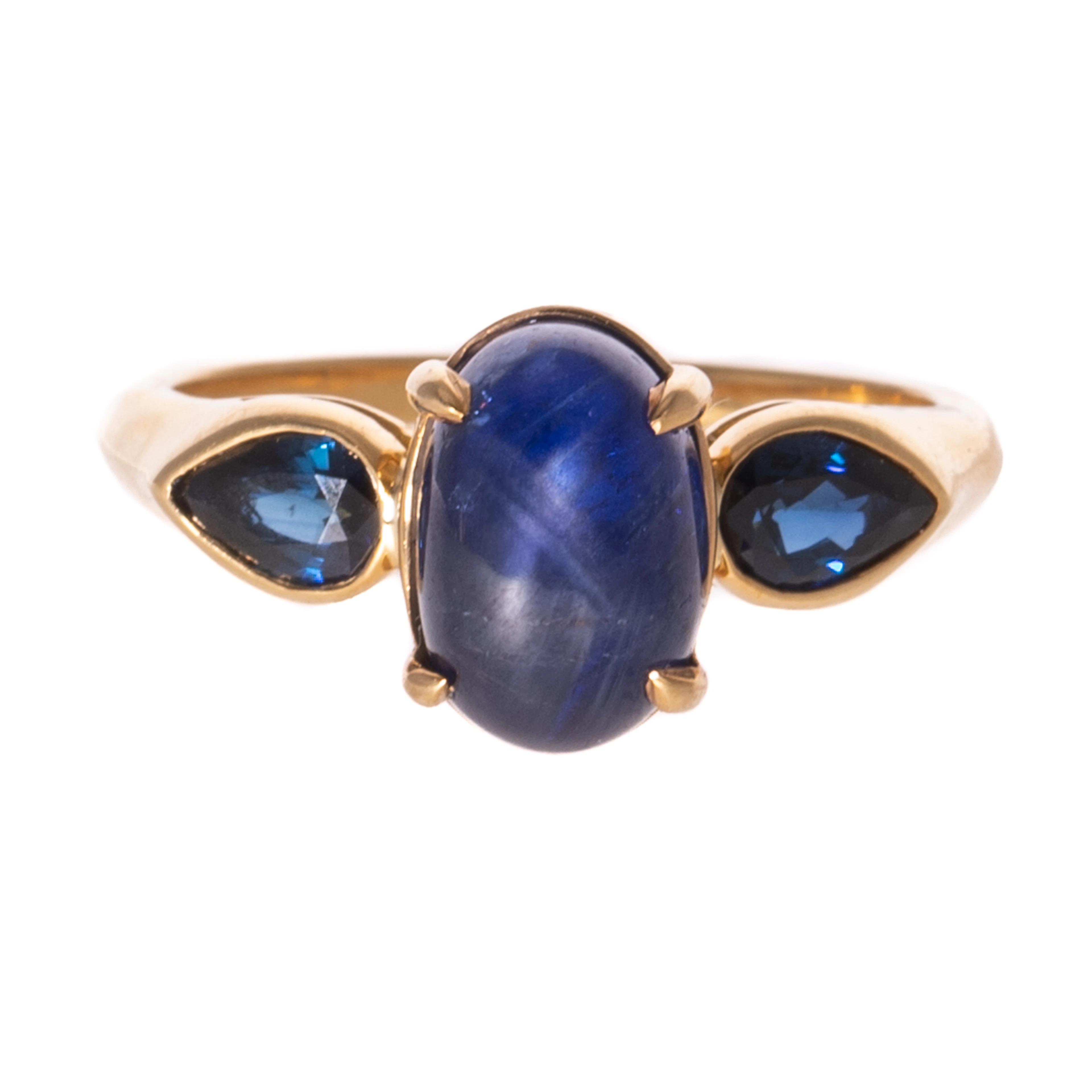 An Unheated 6.40 ct Burmese Star Sapphire Ring in 18K