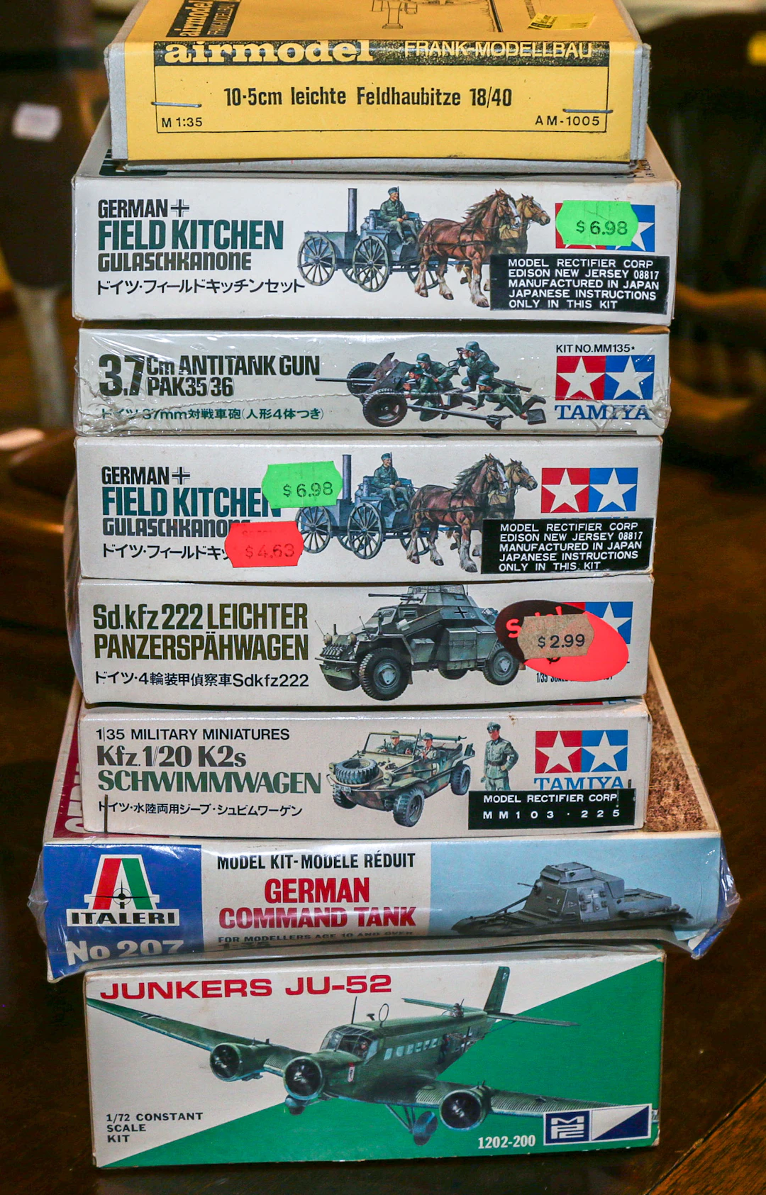 Eight Assorted Scale Model Kits