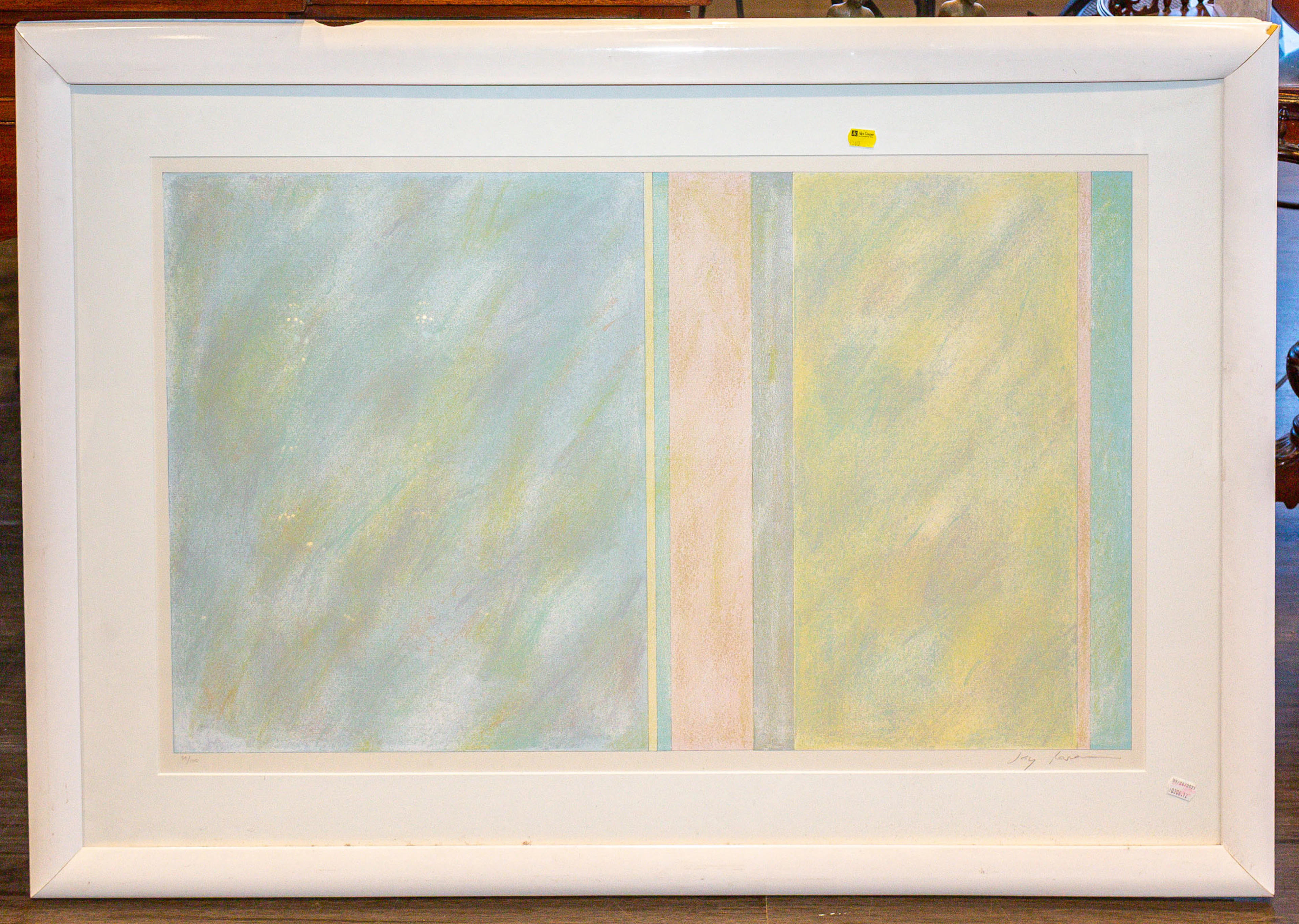 Framed Abstract Lithograph