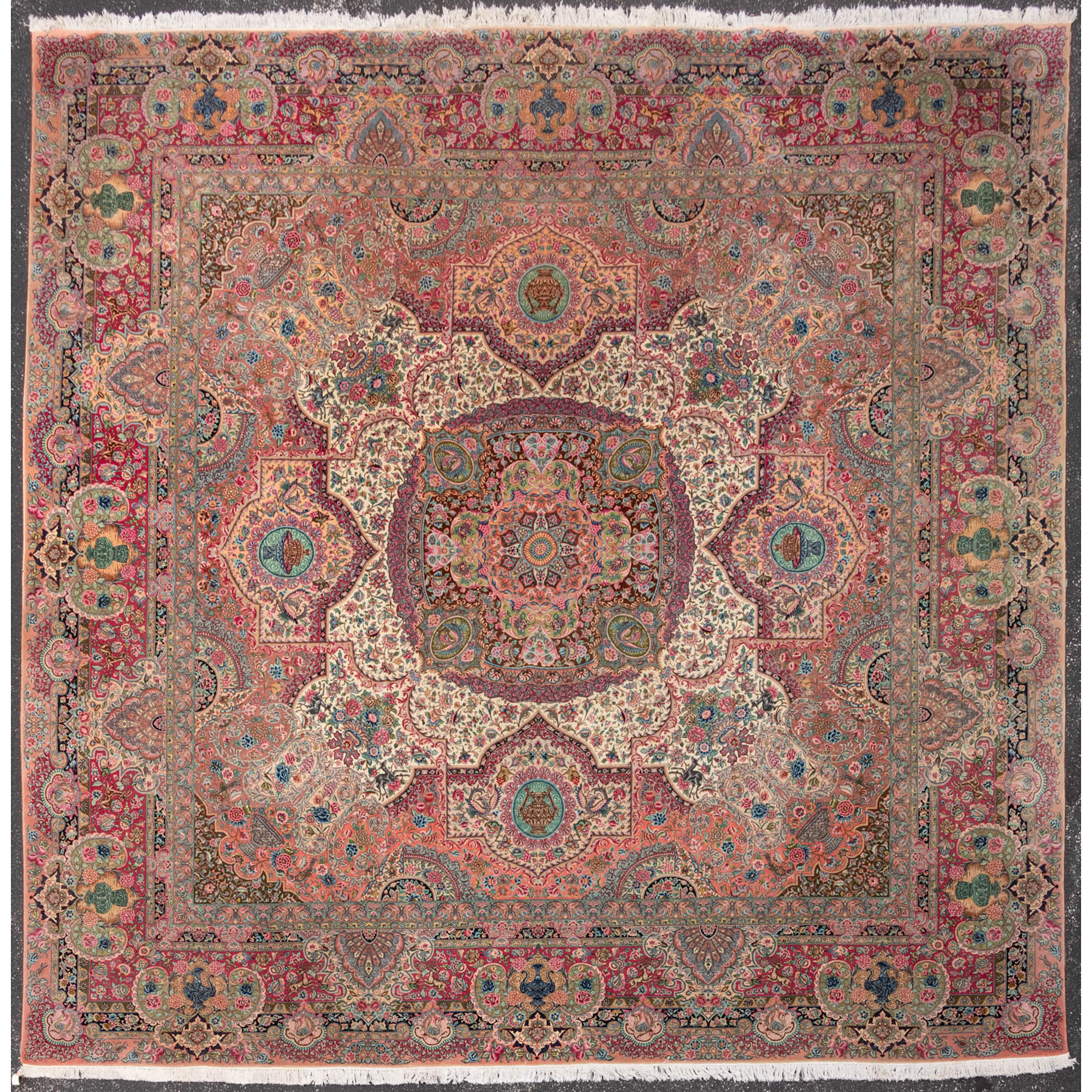 Fine Tabriz Carpet, Persia, 16.1 x 16.1