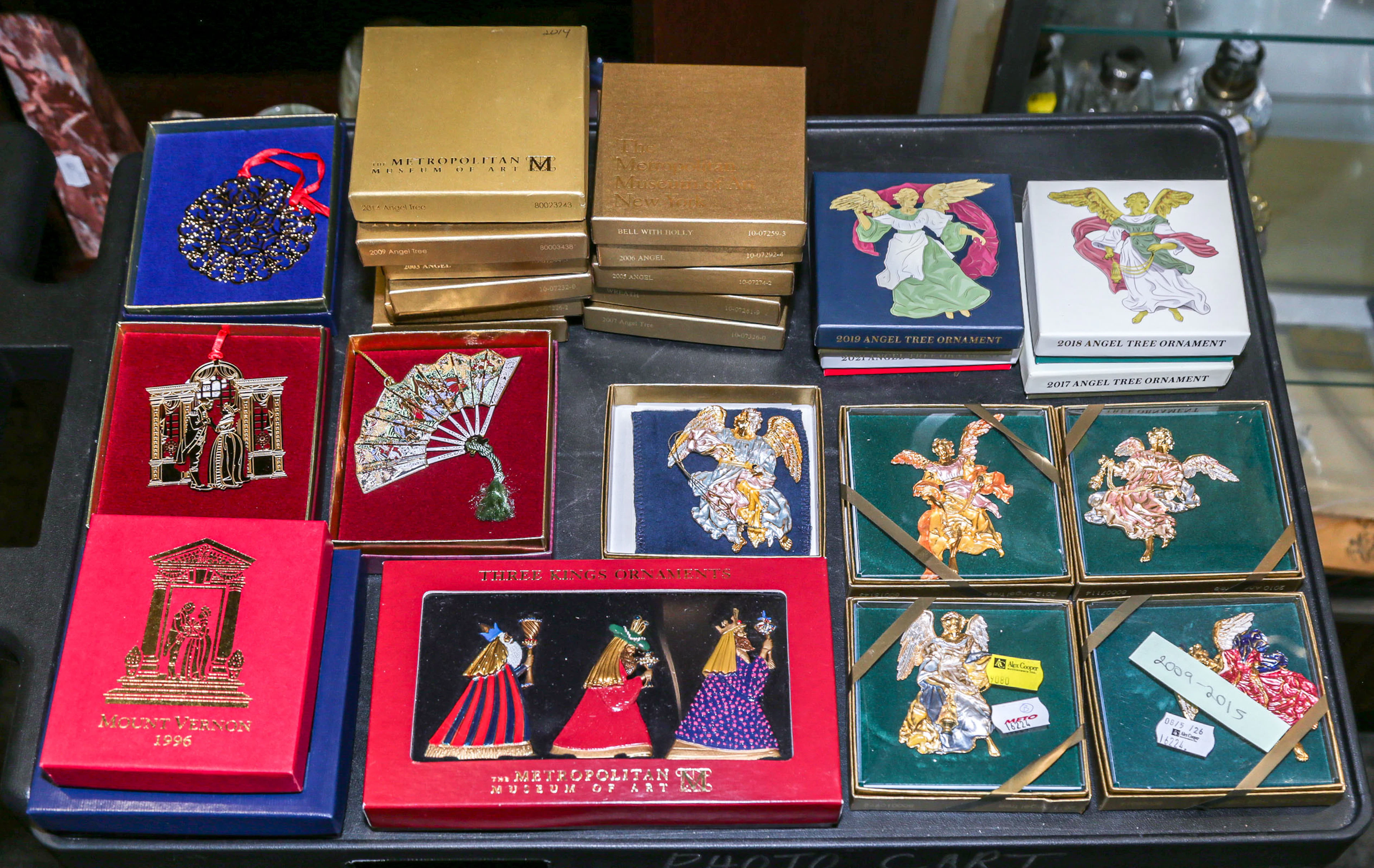 A Group of Christmas Tree Ornaments