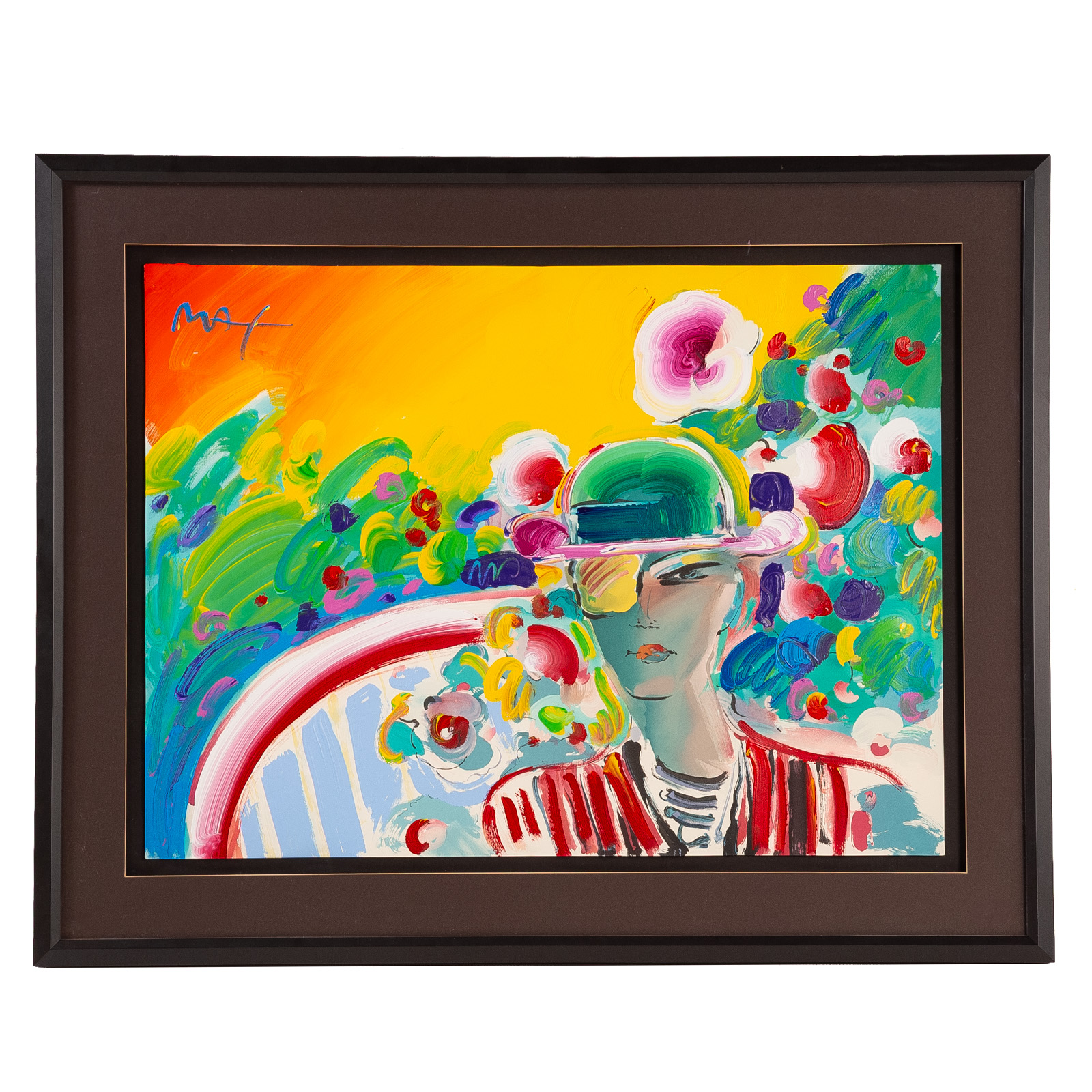 Peter Max. "French Zero's Girlfriend #33," acrylic