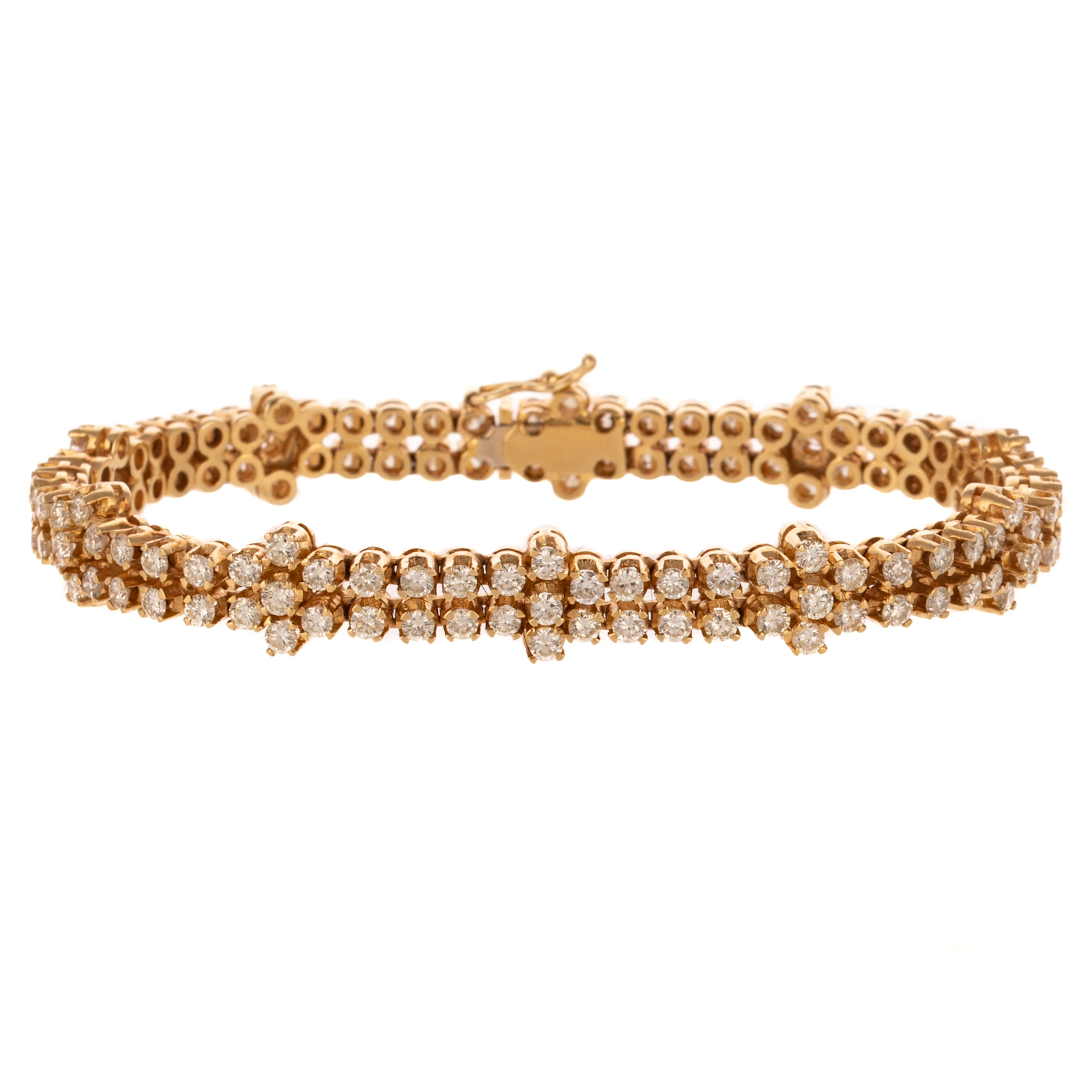 A 6.50 ctw Diamond Link Bracelet in 14K