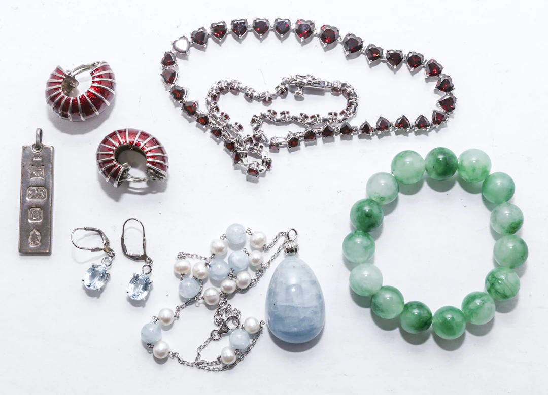 Sterling Silver & Hardstone Jewelry