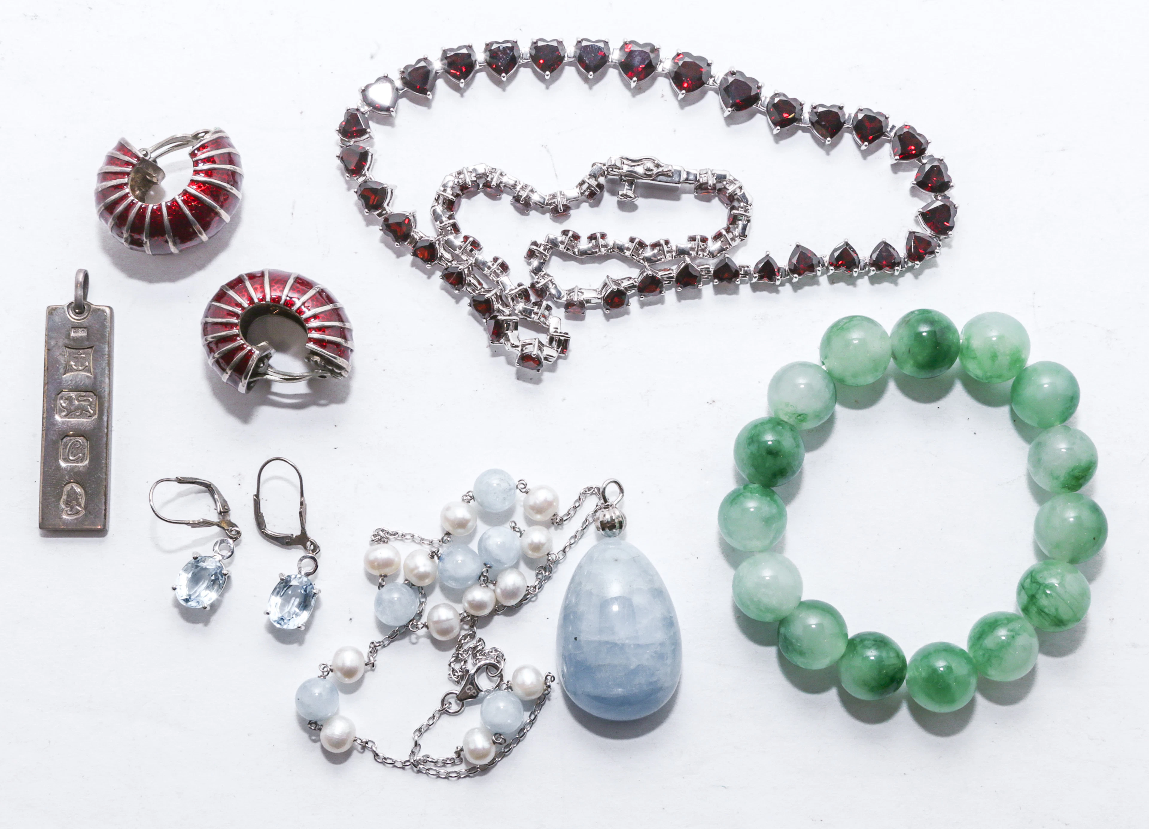 Sterling Silver & Hardstone Jewelry