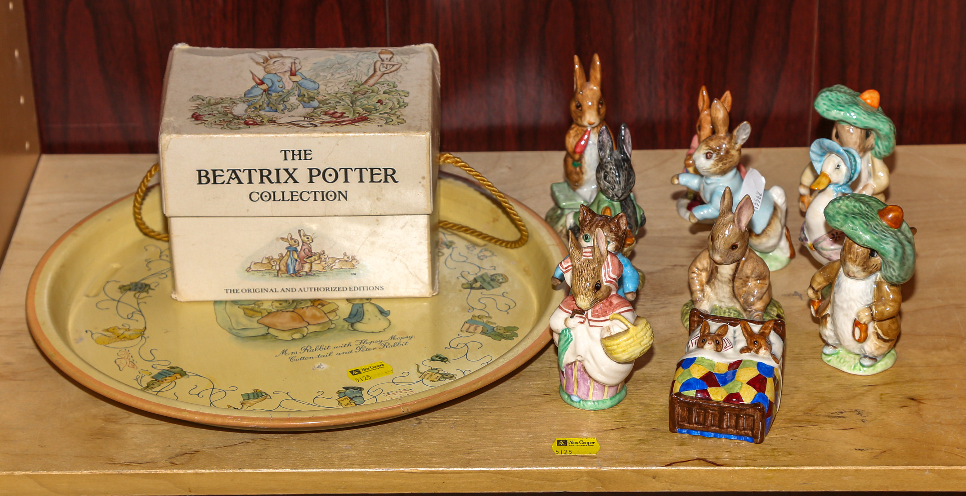 A Collection of Beatrix Potter Porcelain Figures