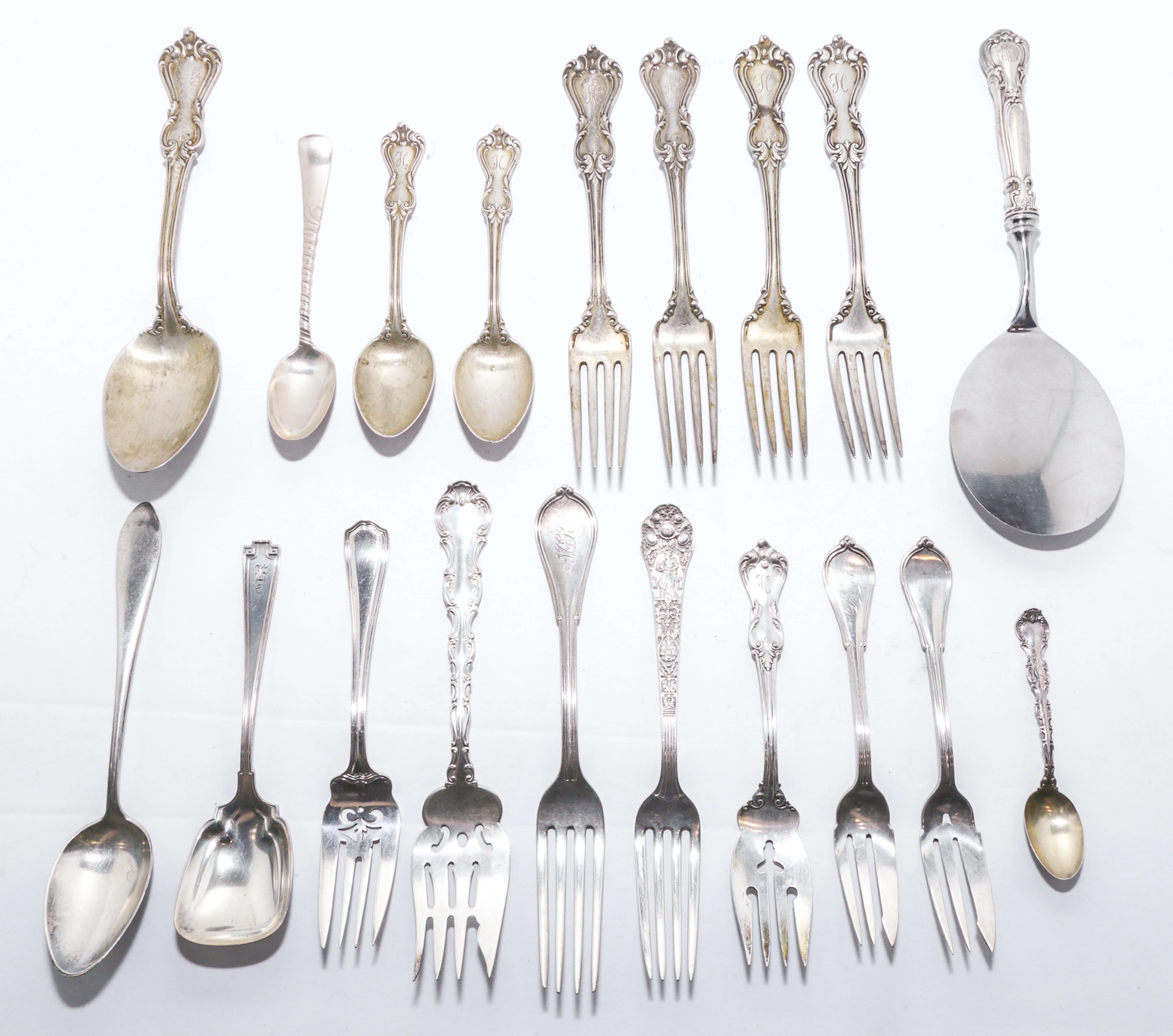 Group of Gorham & Reed & Barton Sterling Flatware