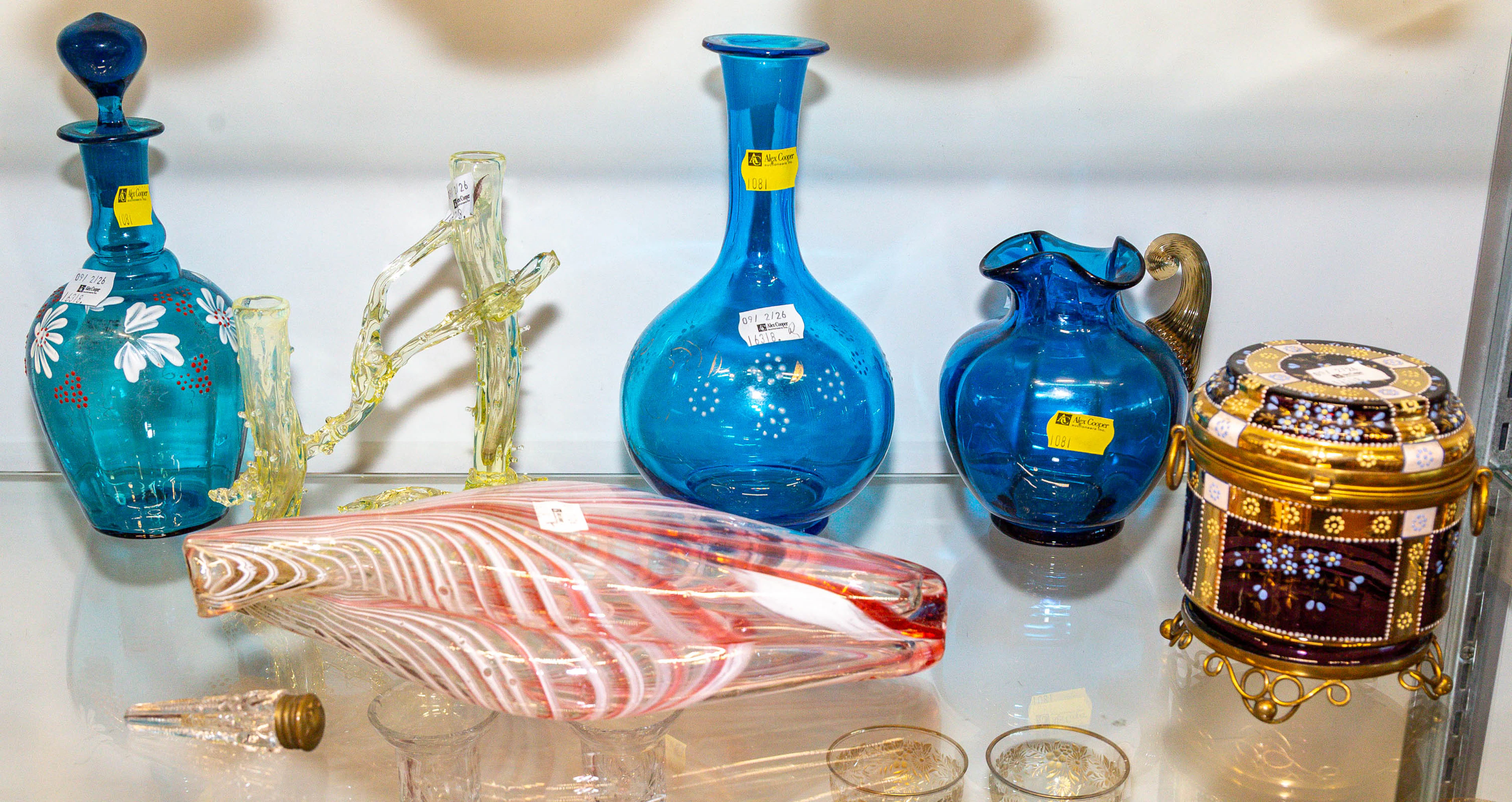 A Selection of Victorian Style Glassware