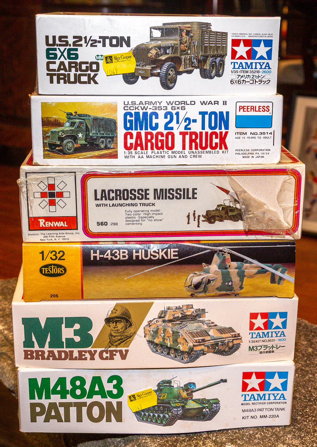 Six Assorted Scale Model Kits