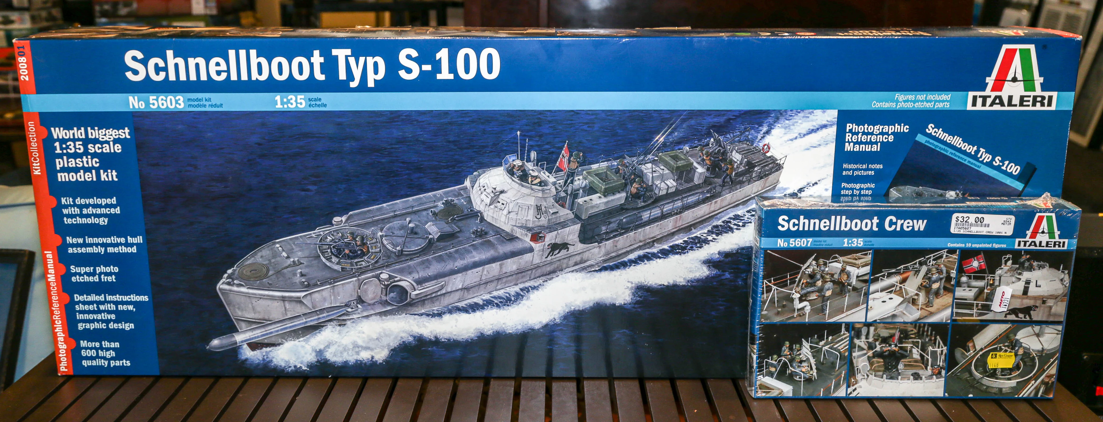1:35 Scale Schnellboot Model Kit