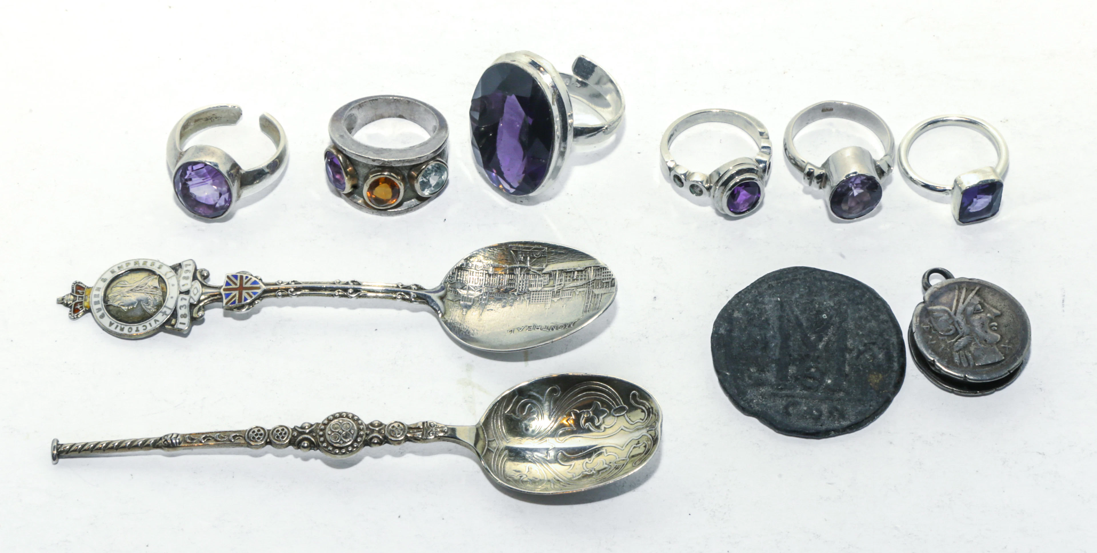 Six Sterling Rings