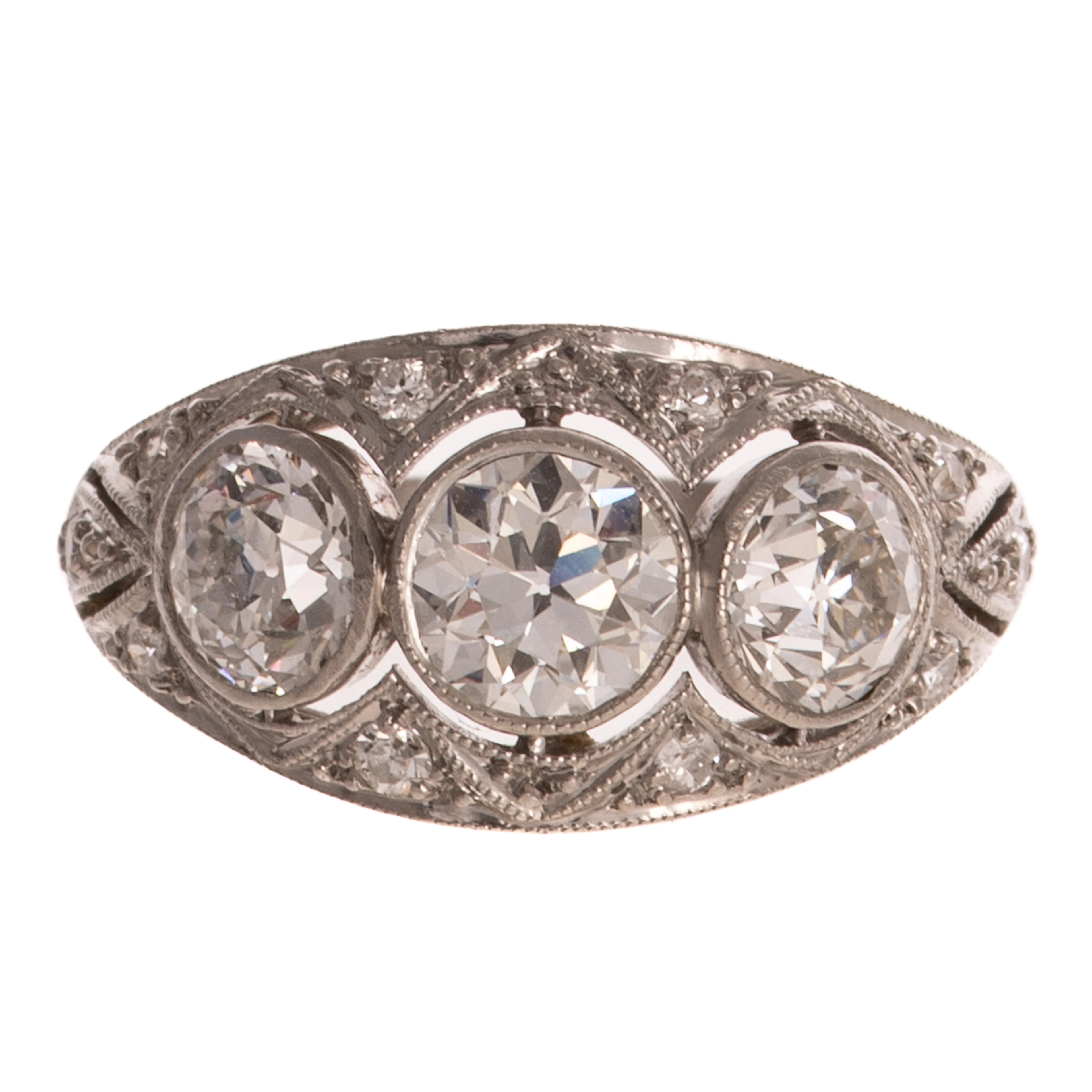 An Edwardian Diamond Ring in Platinum