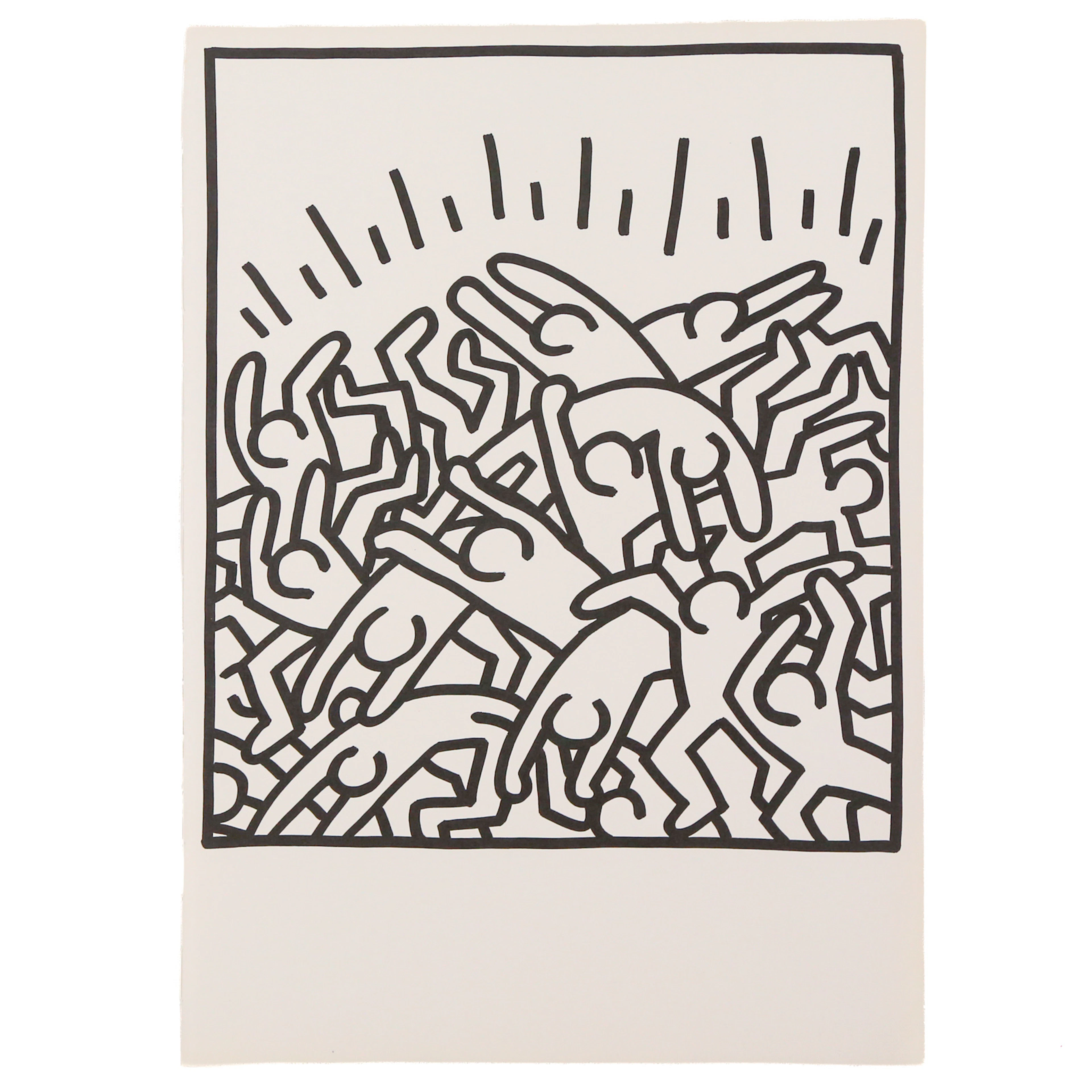 Keith Haring. "Untitled from Lucio Amelio," lithograph