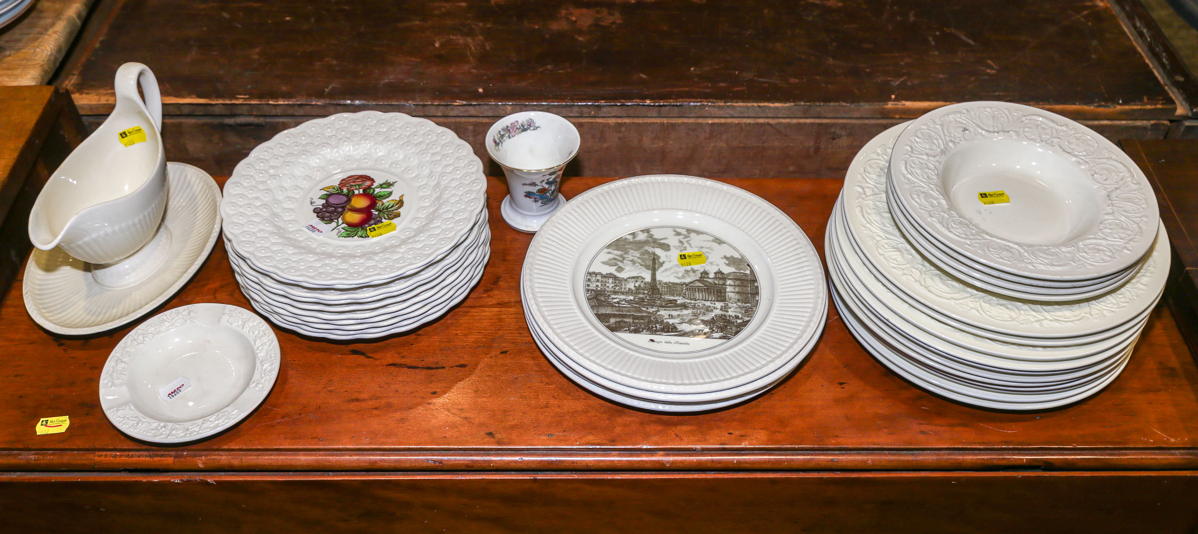 A Group of Wedgwood Embossed Queensware